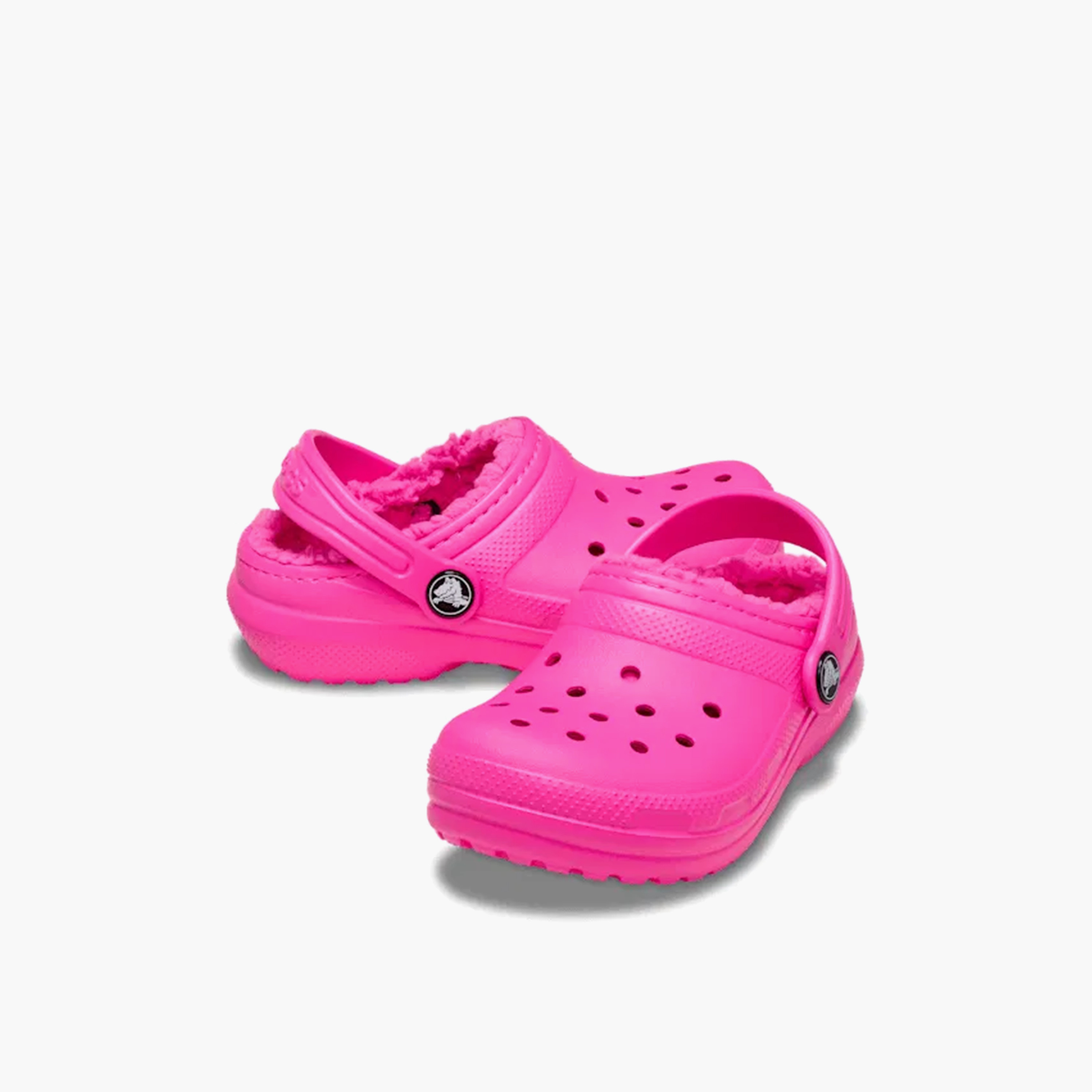 Crocs Girl's Back Strap Classic Lined Clogs | 207009-6XR-girls-shoes-flipflopsandslides-image-1