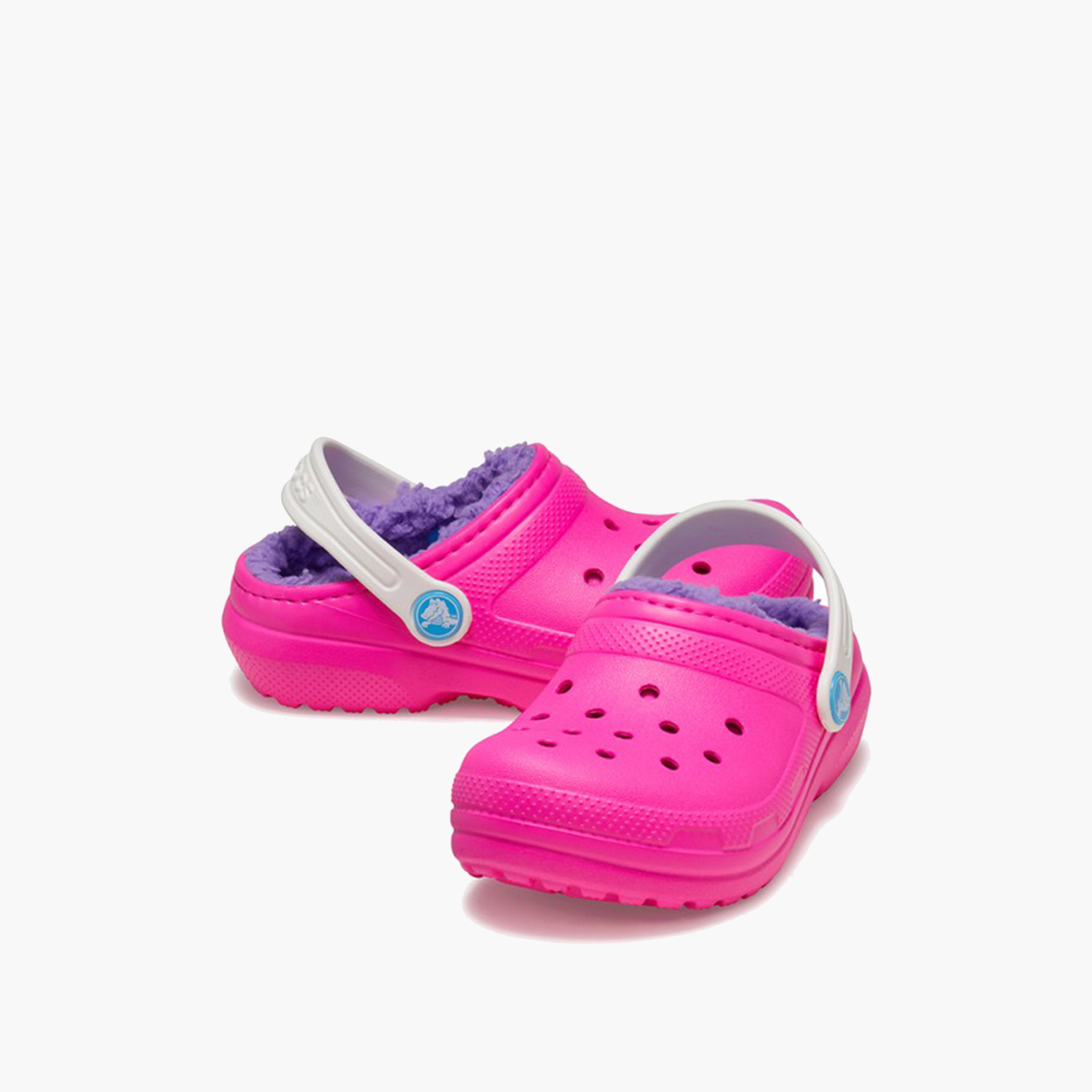 Crocs Girl's Slip On Classic Lined K Clogs | 207010-6TX-women-shoes-flipflopsandslides-image-1