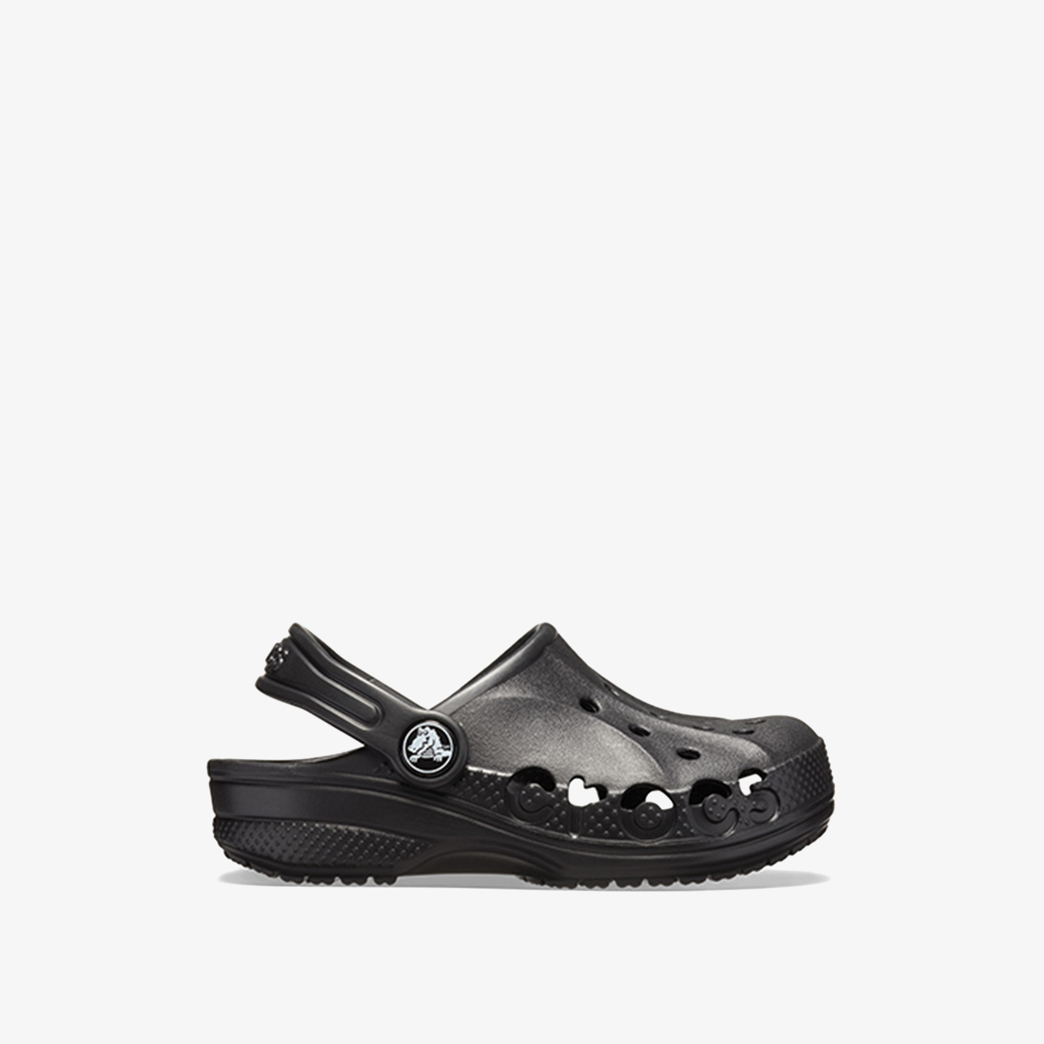 قباقيب بايا بحزام خلفي مع مزينة بقطع بلون أسود للأطفال من كروكس-boys-shoes-sandals-image-2