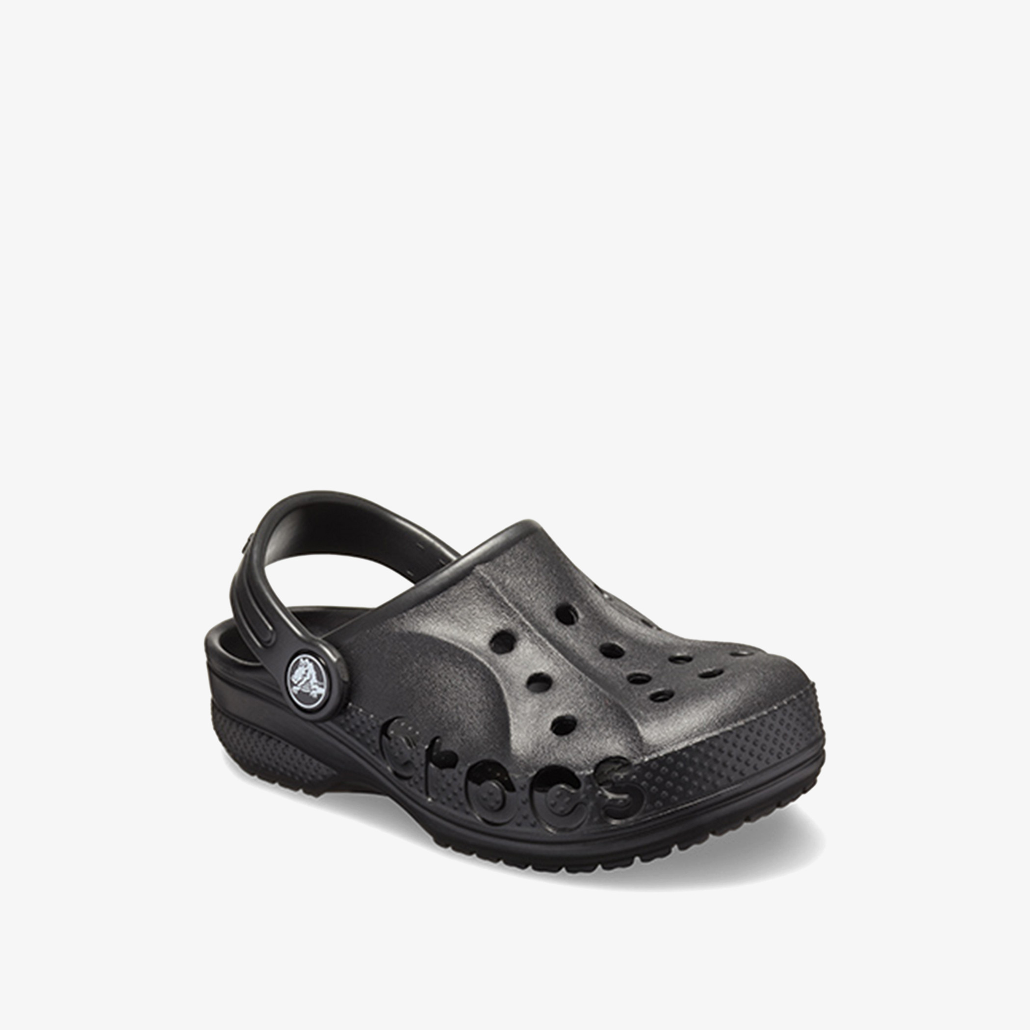 قباقيب بايا بحزام خلفي مع مزينة بقطع بلون أسود للأطفال من كروكس-boys-shoes-sandals-image-3