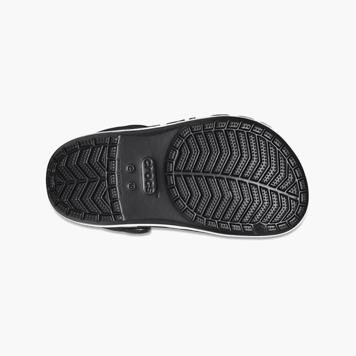 قباقيب كروكس بايا بند أسود بمقدمة دائرية دائري للأطفال-girls-shoes-sandals-image-5