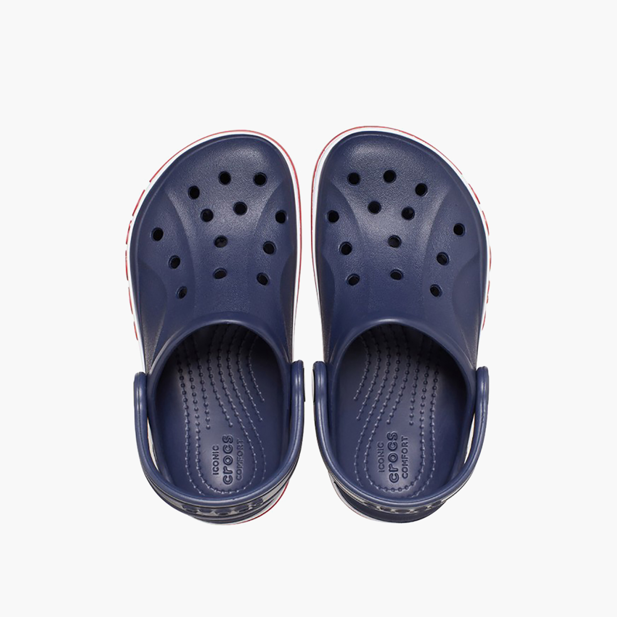 Crocs Toddler Navy Blue Round Toe Cut Out Detail Bayaband Clogs-baby-boys-shoes-sandals-image-3