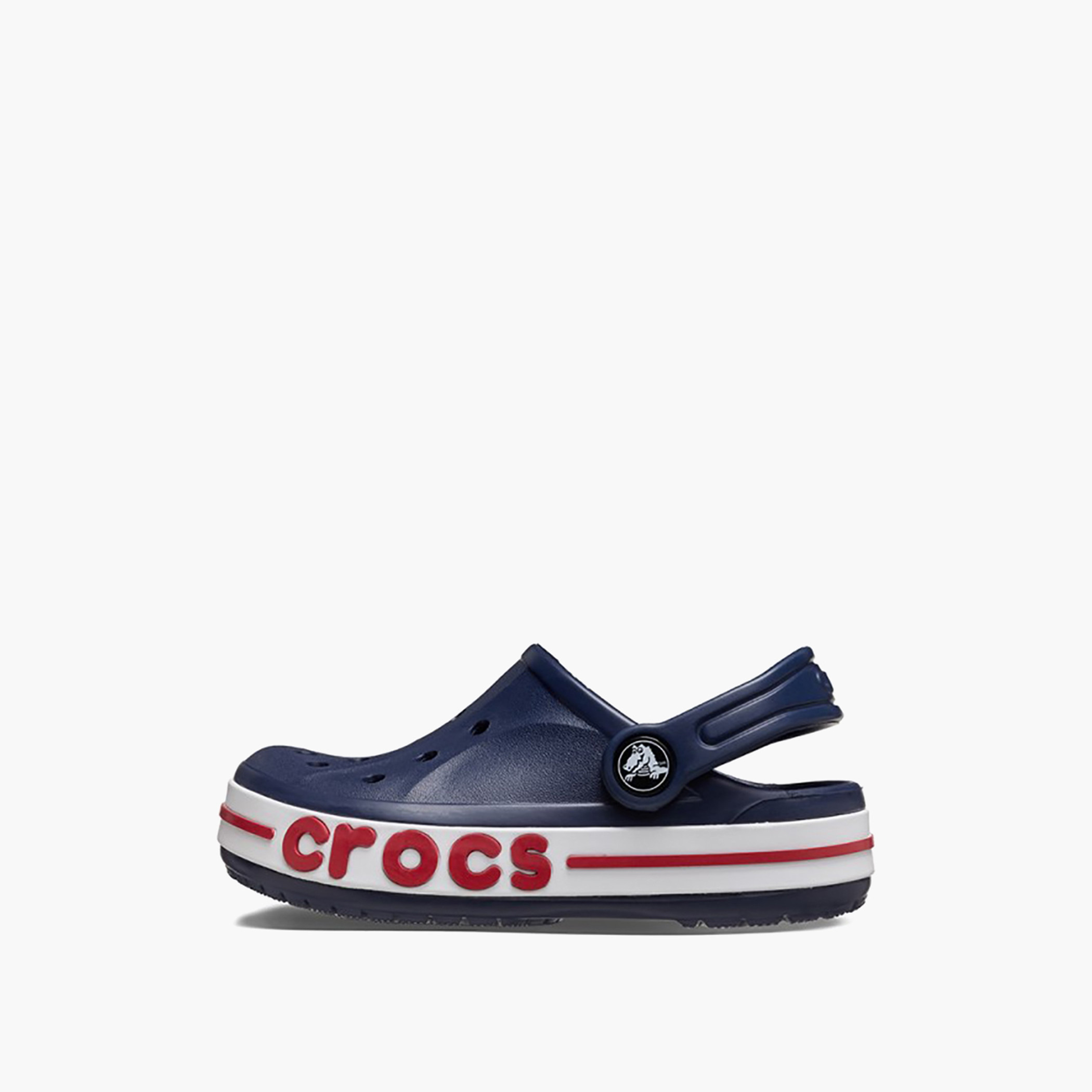 Crocs Toddler Navy Blue Round Toe Cut Out Detail Bayaband Clogs-baby-boys-shoes-sandals-image-5