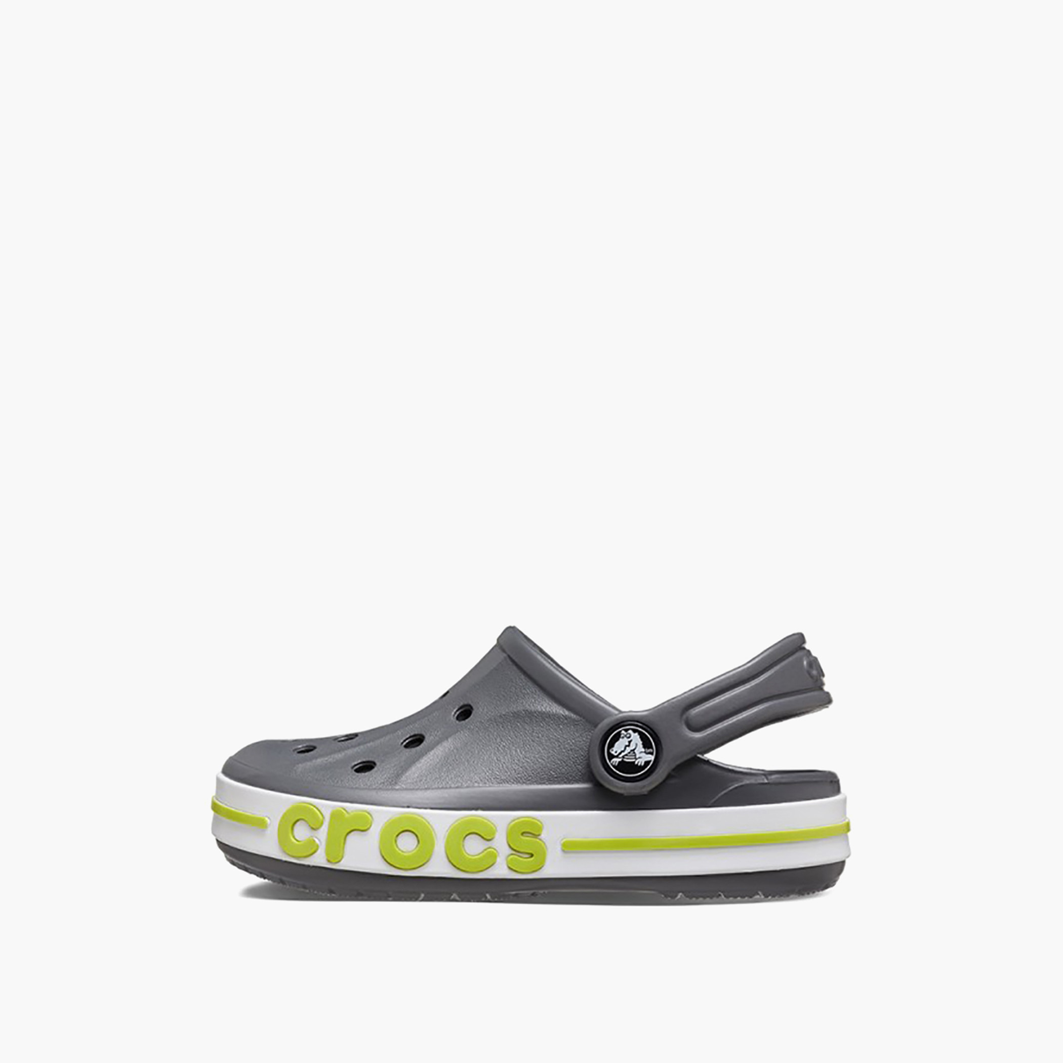 Buy Crocs Kids Grey Round Toe Bayaband Clogs Online for Girls