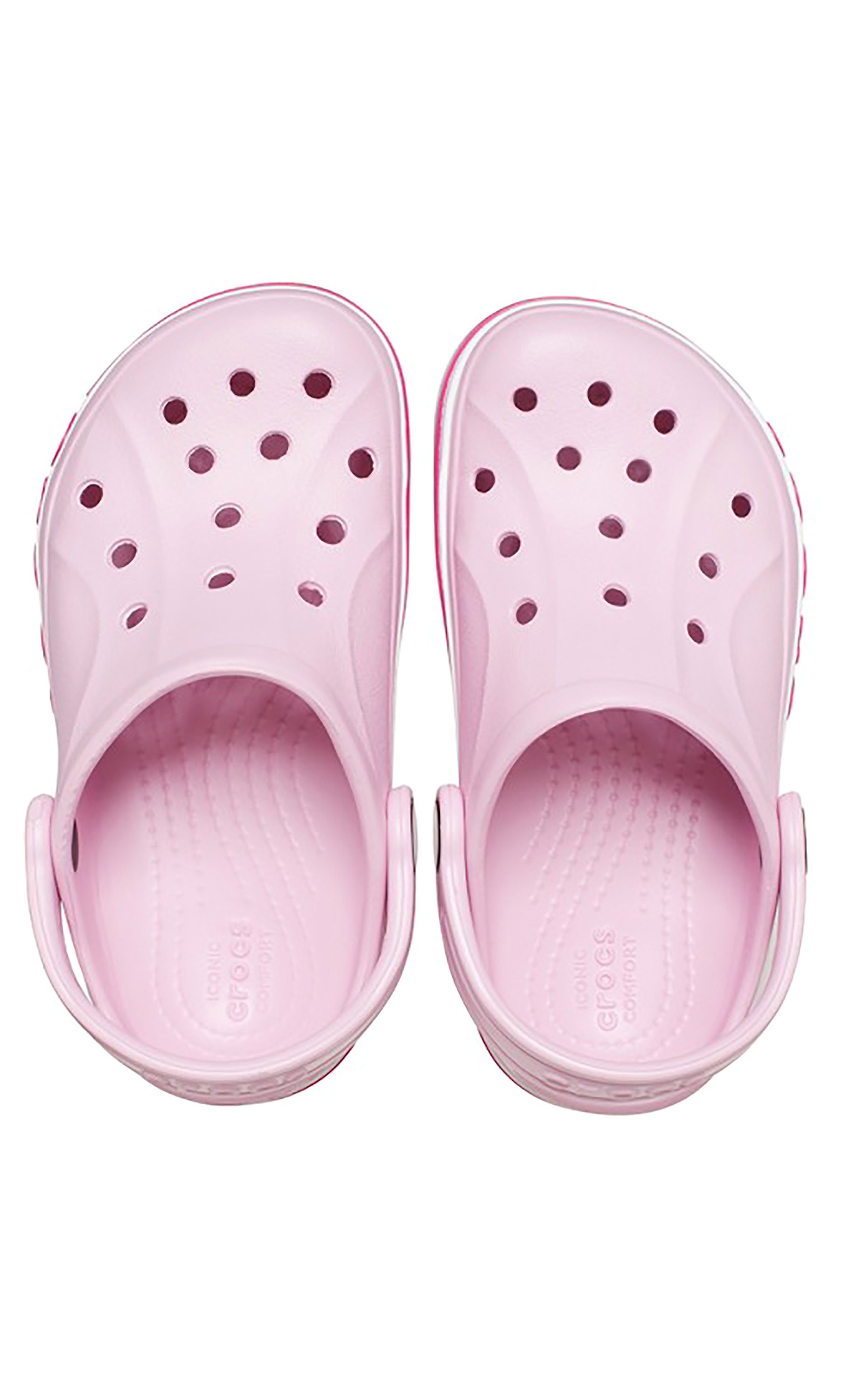 قبقاب كلاسيكي من كروكس بياباند للأطفال مزين بفتحات مع لون زهري-girls-shoes-sandals-image-5
