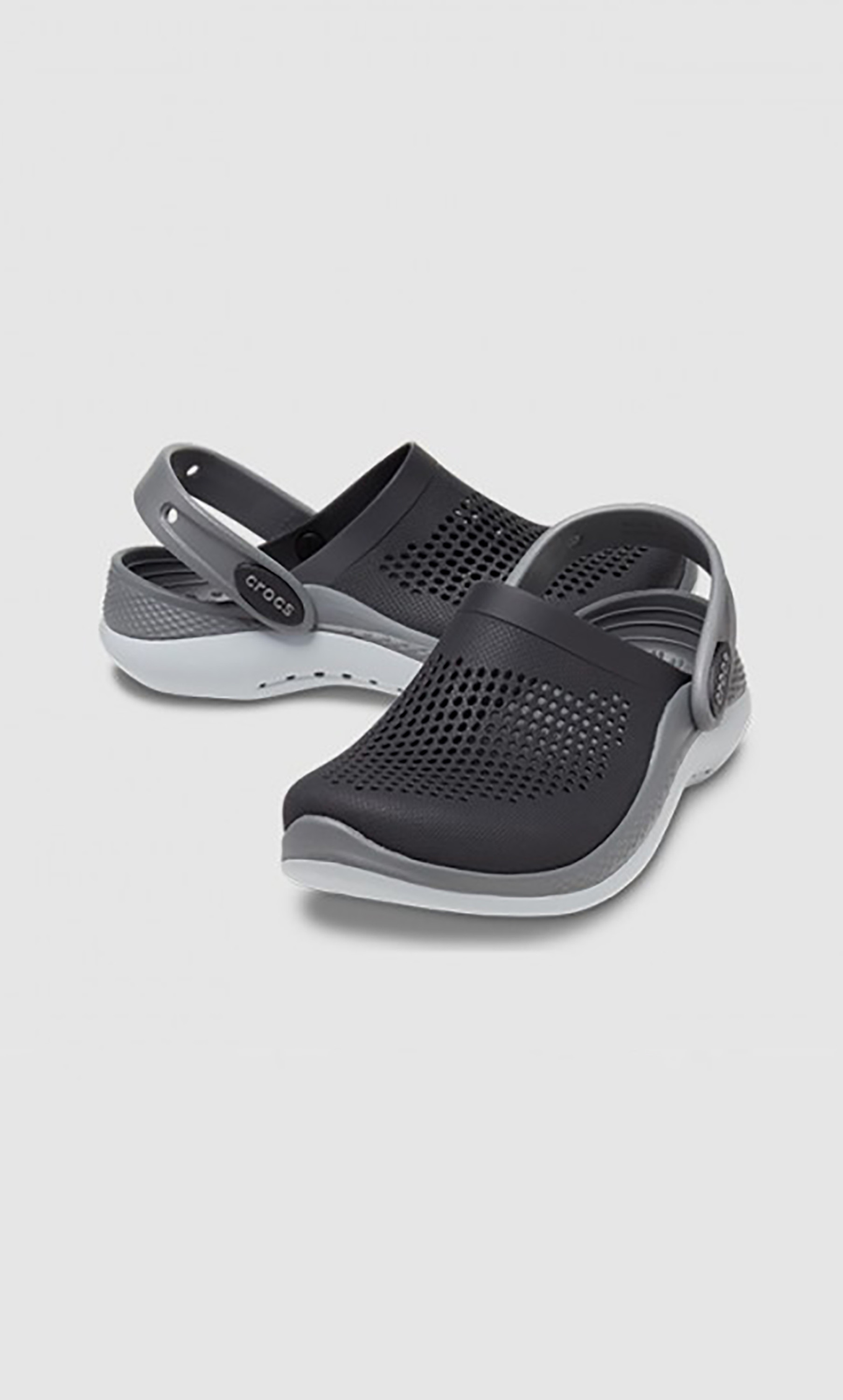 Crocs Kids Grey Literide 360 Perforated Clogs-boys-shoes-sandals-image-1