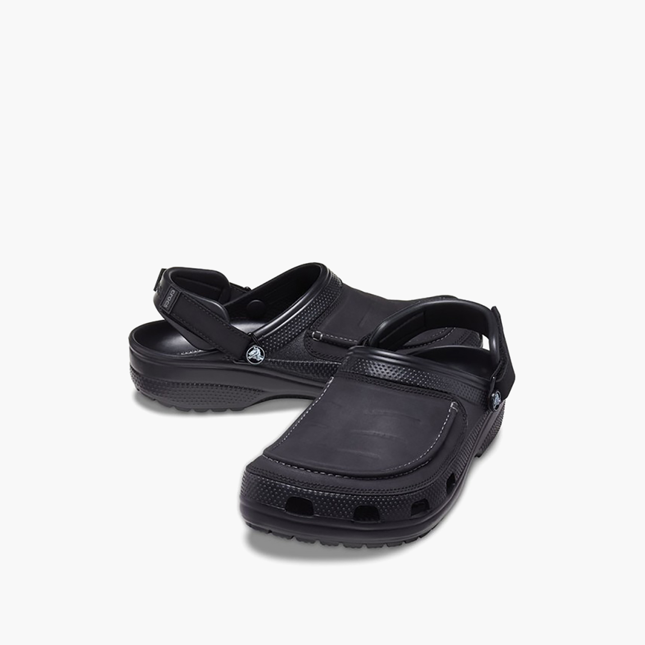 قباقيب كروكس أسود بمقدمة دائرية غير رسمي للرجال-men-shoes-flipflopsandslides-image-1