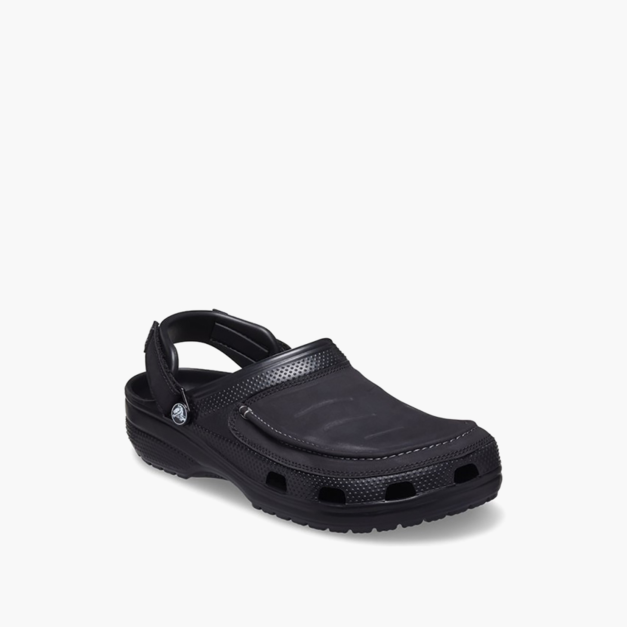 قباقيب كروكس أسود بمقدمة دائرية غير رسمي للرجال-men-shoes-flipflopsandslides-image-2