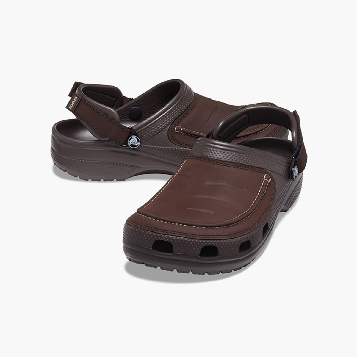 قباقيب كروكس بني بمقدمة دائرية غير رسمي للرجال-men-shoes-flipflopsandslides-image-1