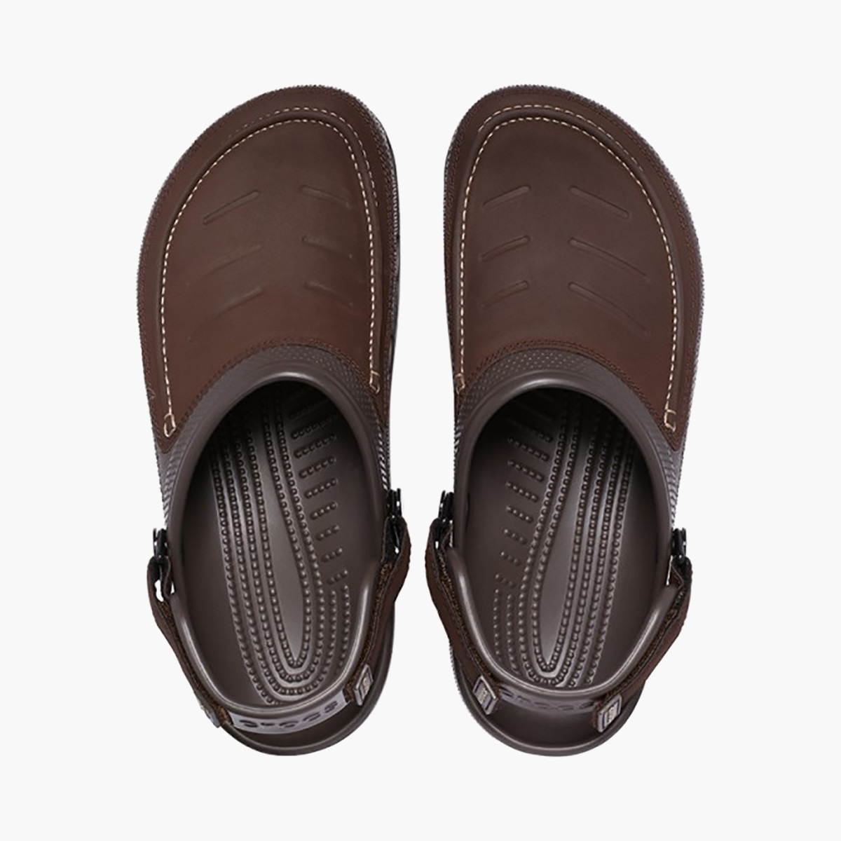 قباقيب كروكس بني بمقدمة دائرية غير رسمي للرجال-men-shoes-flipflopsandslides-image-2