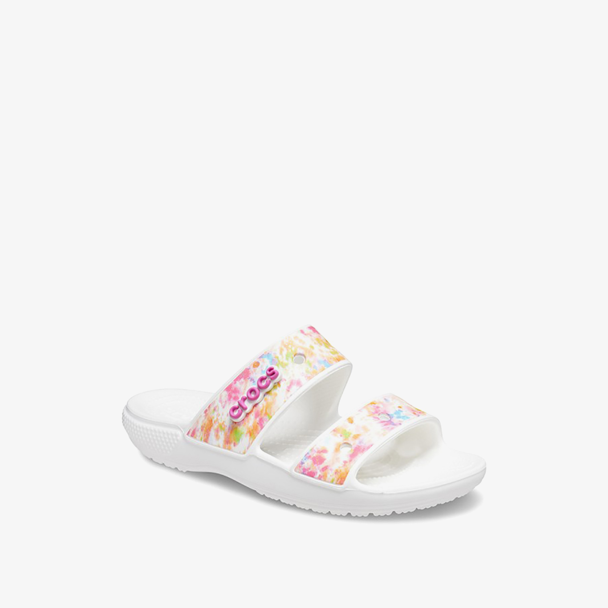 كروكس كلاسيك صنادل بيضاء مفتوحة القدم للجنسين-women-shoes-sandals-flats-image-1
