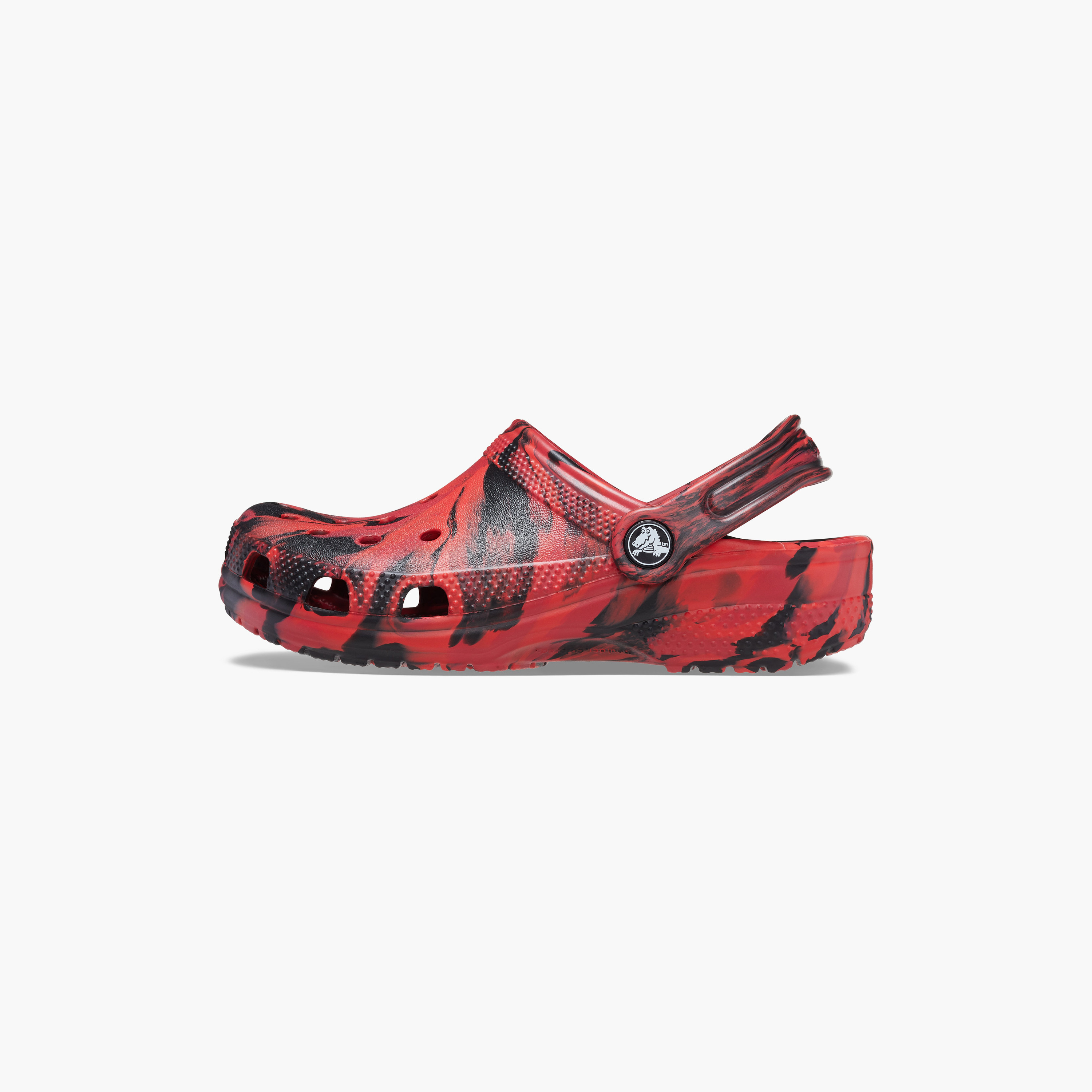  207464-3UF | قبقاب كلاسيكي من كروكس للأطفال مزين بفتحات رخامية مع حزام خلفي-boys-shoes-sandals-image-10