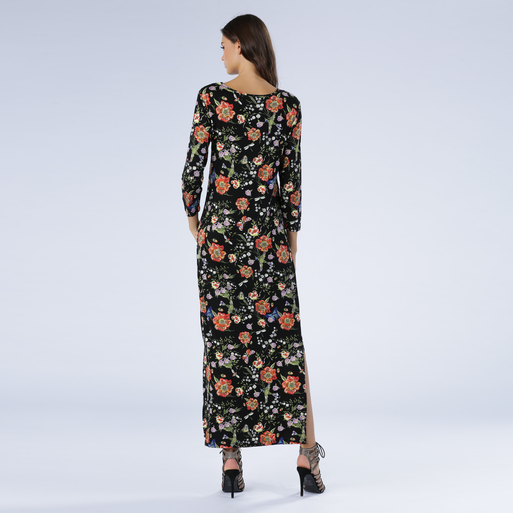Iconic Floral Print Maxi Dress with Long Sleeves-women-clothing-dresses-image-2
