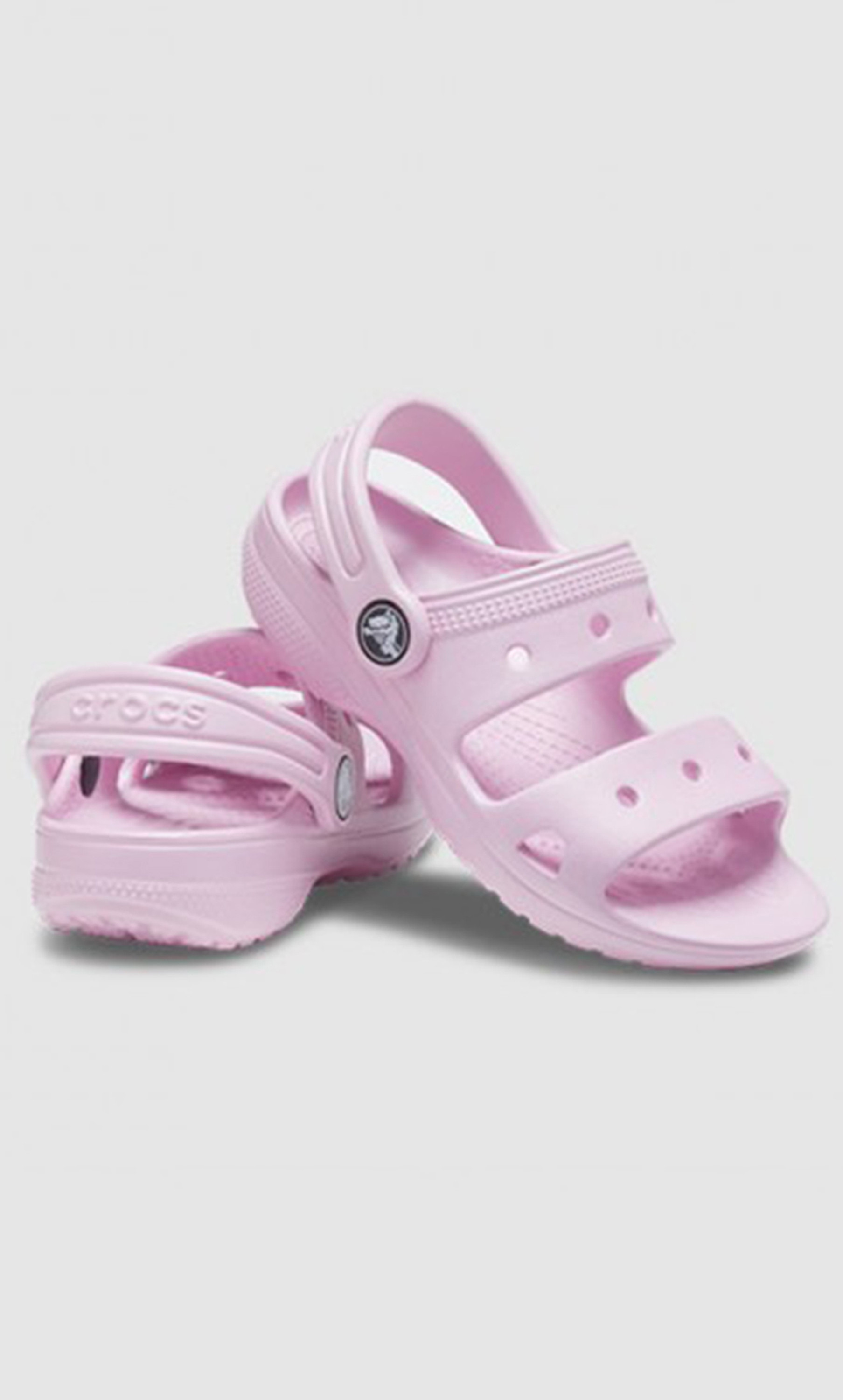Crocs Kids Sling Back Sandals with Cut Out Details 207537-6GD-girls-shoes-sandals-image-1