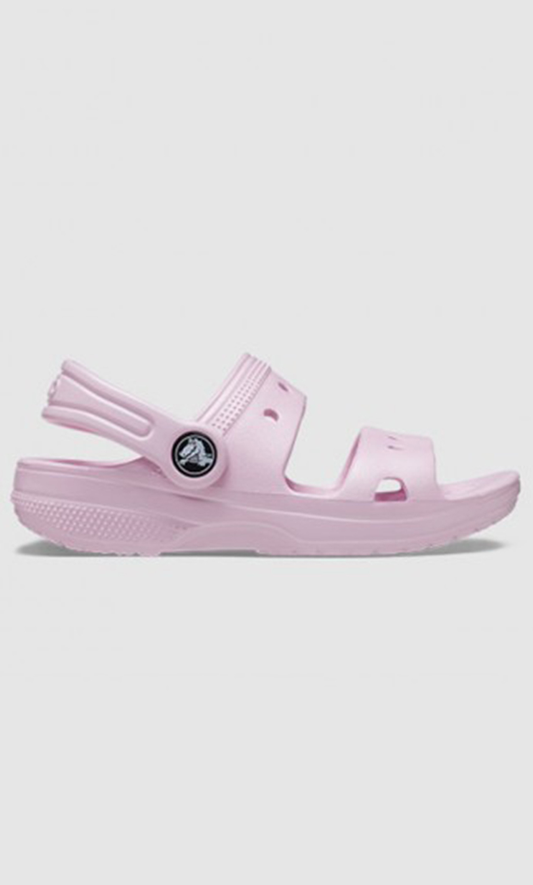 207537-6GD صندل أطفال بحزام خلفي بتفاصيل مقصوصة من كروكس-girls-shoes-sandals-image-3