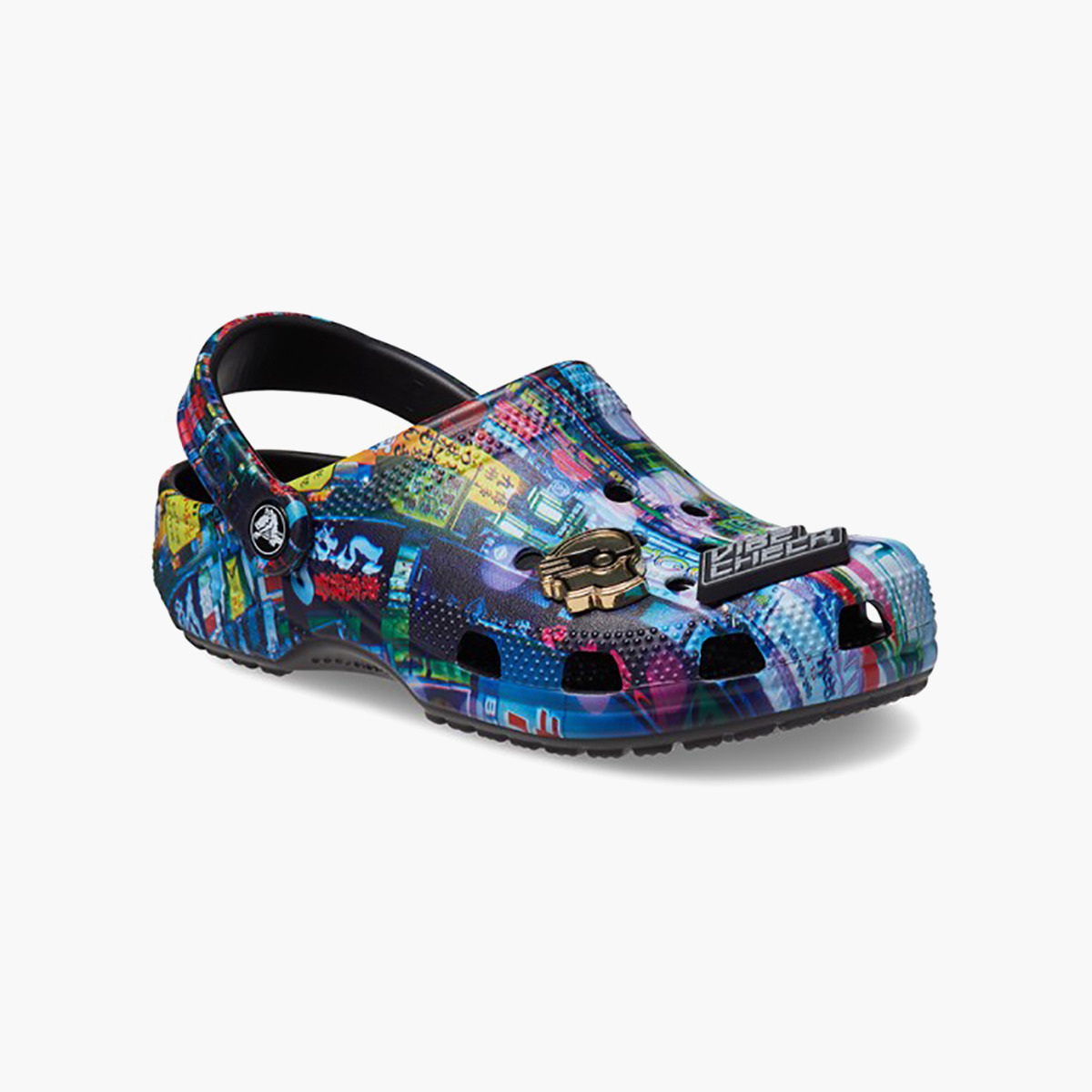 قبقاب كروكس كلاسيك سايبر نايتس مطبوع بمقدمة مستديرة متعدد الألوان للجنسين-women-shoes-sandals-flats-image-6