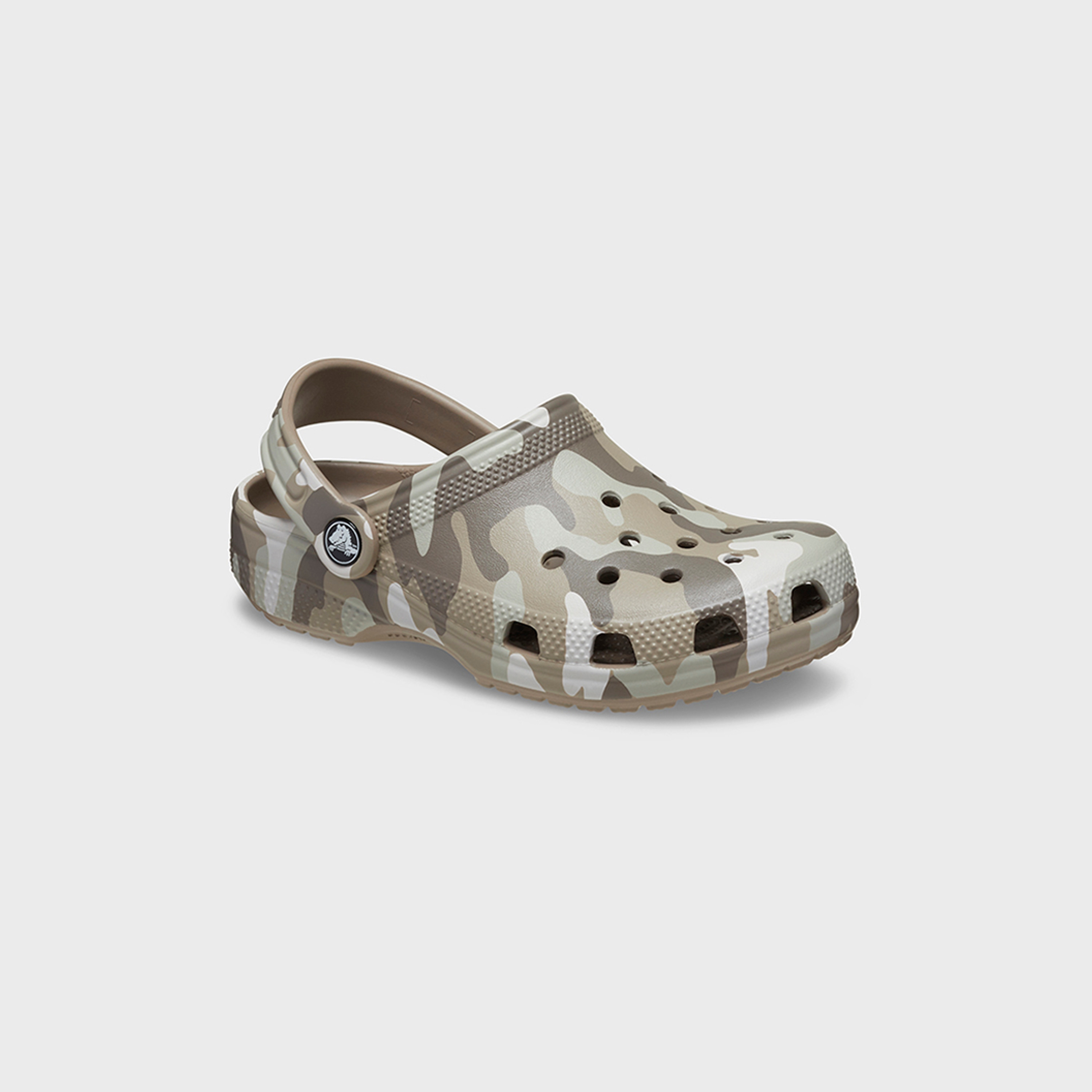 Crocs Kids Slip On Classic Camo Clogs | 207594-2ZJ-boys-shoes-sandals-image-3
