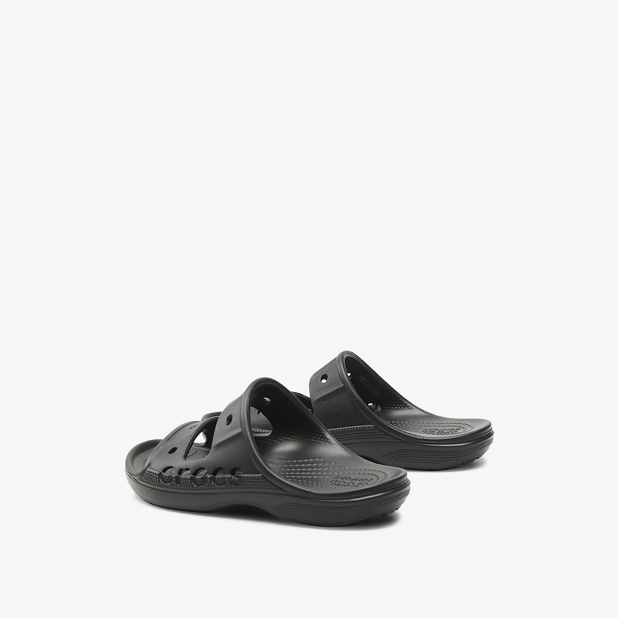 صندل سلايد من كروكس بلون أسود بايا للجنسين مع مزين بفتحات-men-shoes-sandals-image-4
