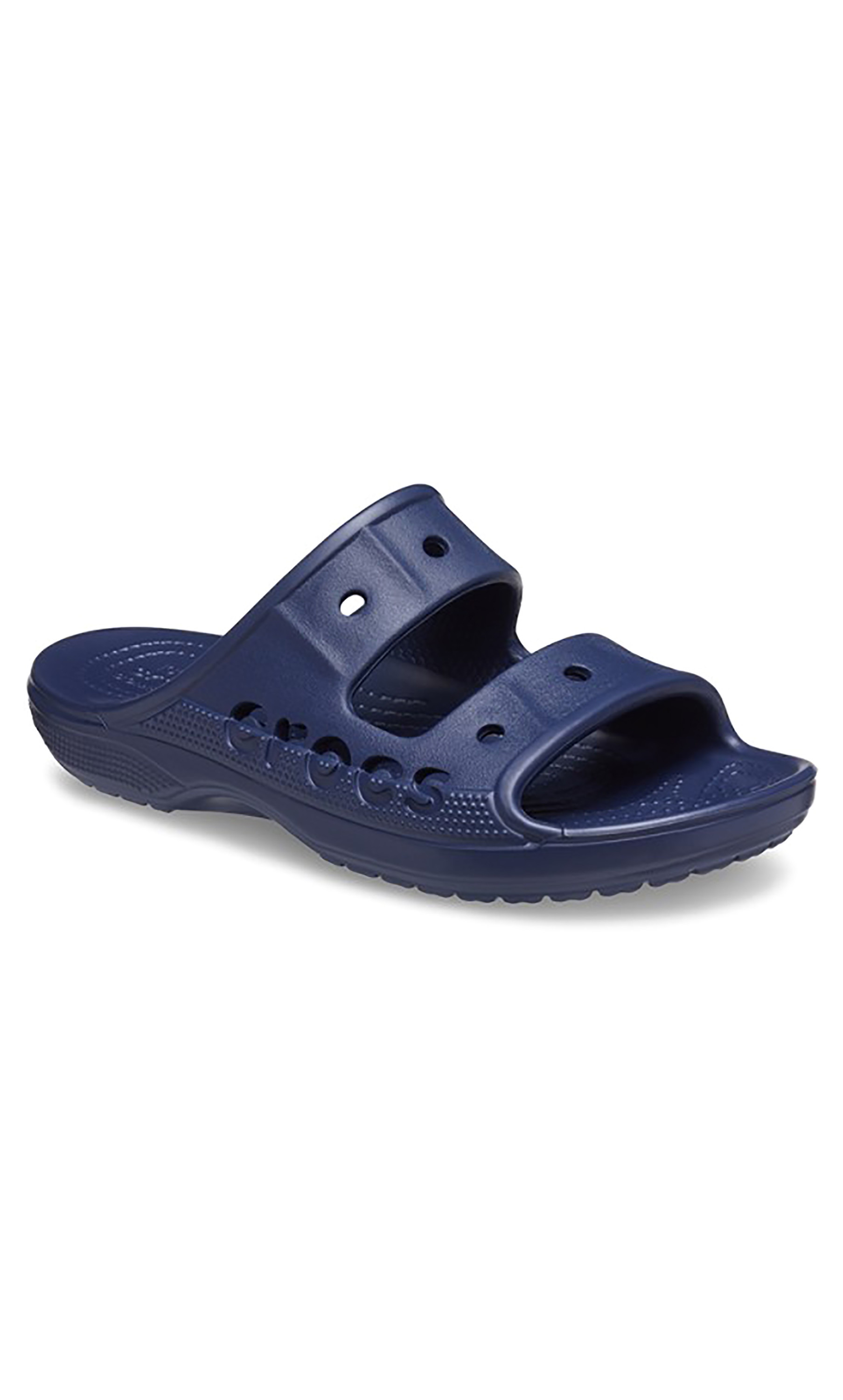 Crocs Unisex Navy Blue Baya Cut Put Detail Slide Sandals-men-shoes-sandals-image-4