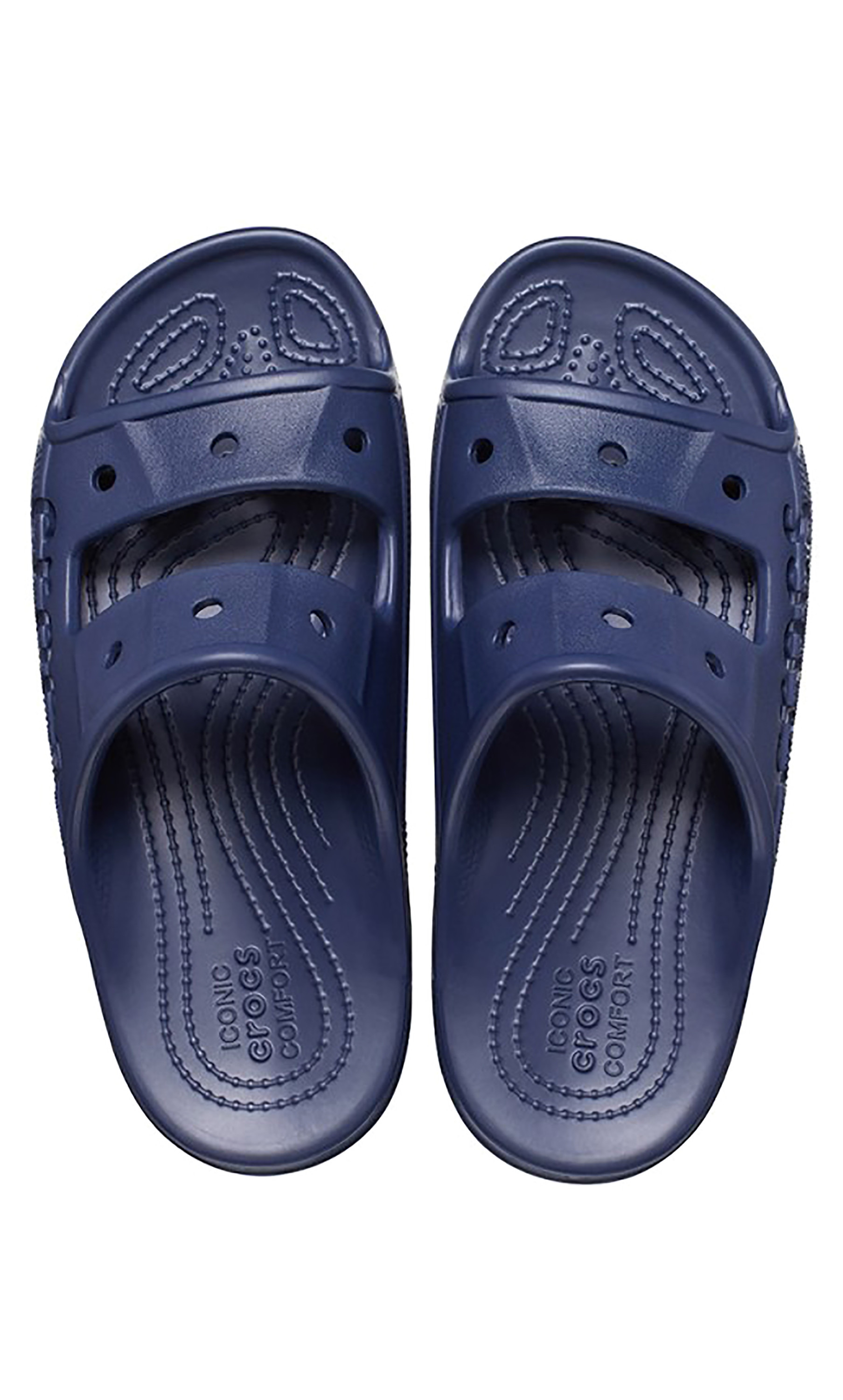 صندل سلايد من كروكس بلون أزرق كحلي بايا للجنسين مع مزين بفتحات-men-shoes-sandals-image-6