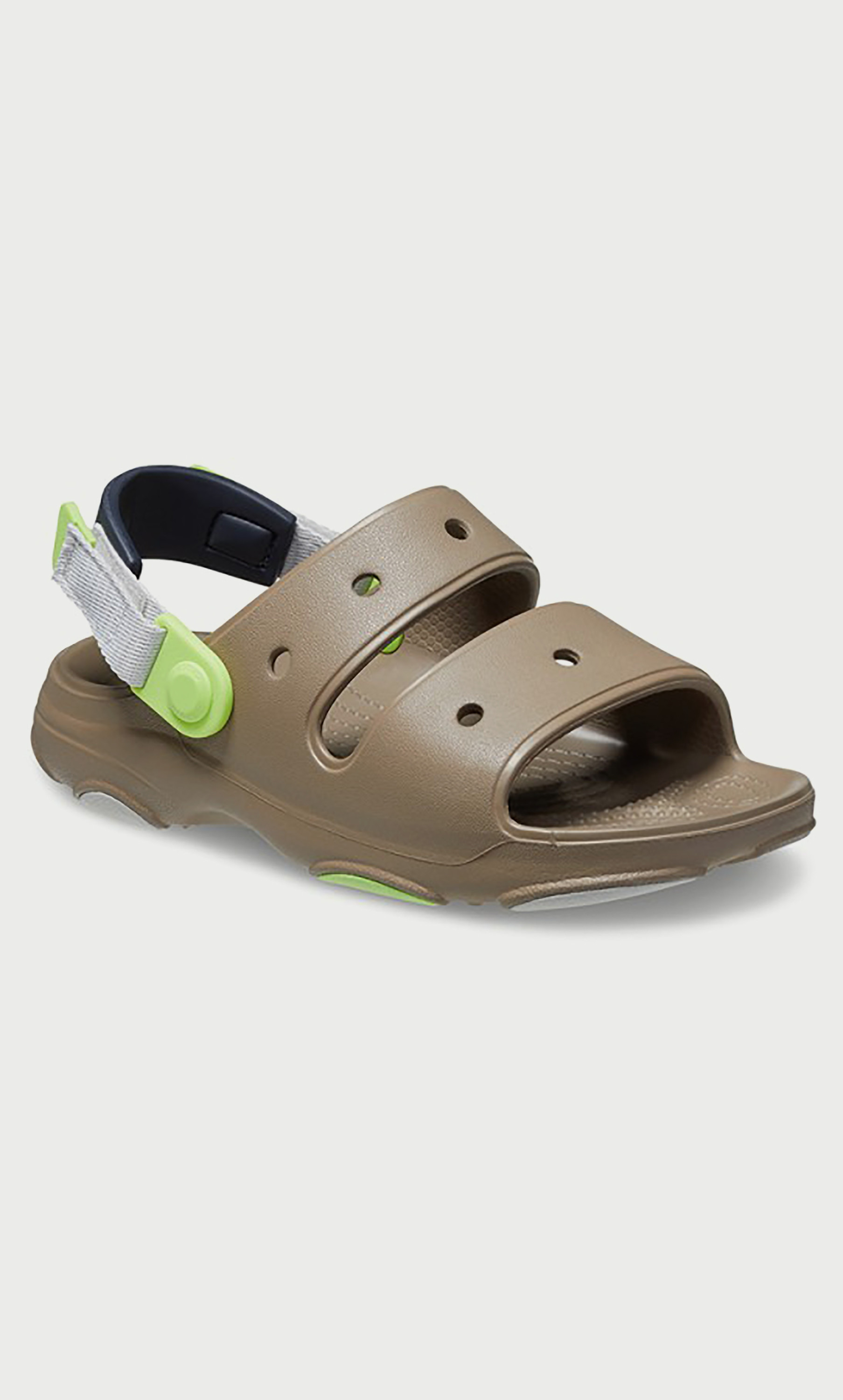 صندل كلاسيكي من كروكس للأطفال بتفاصيل مقصوصة لجميع التضاريس مع إغلاق فيلكرو-girls-shoes-sandals-image-8