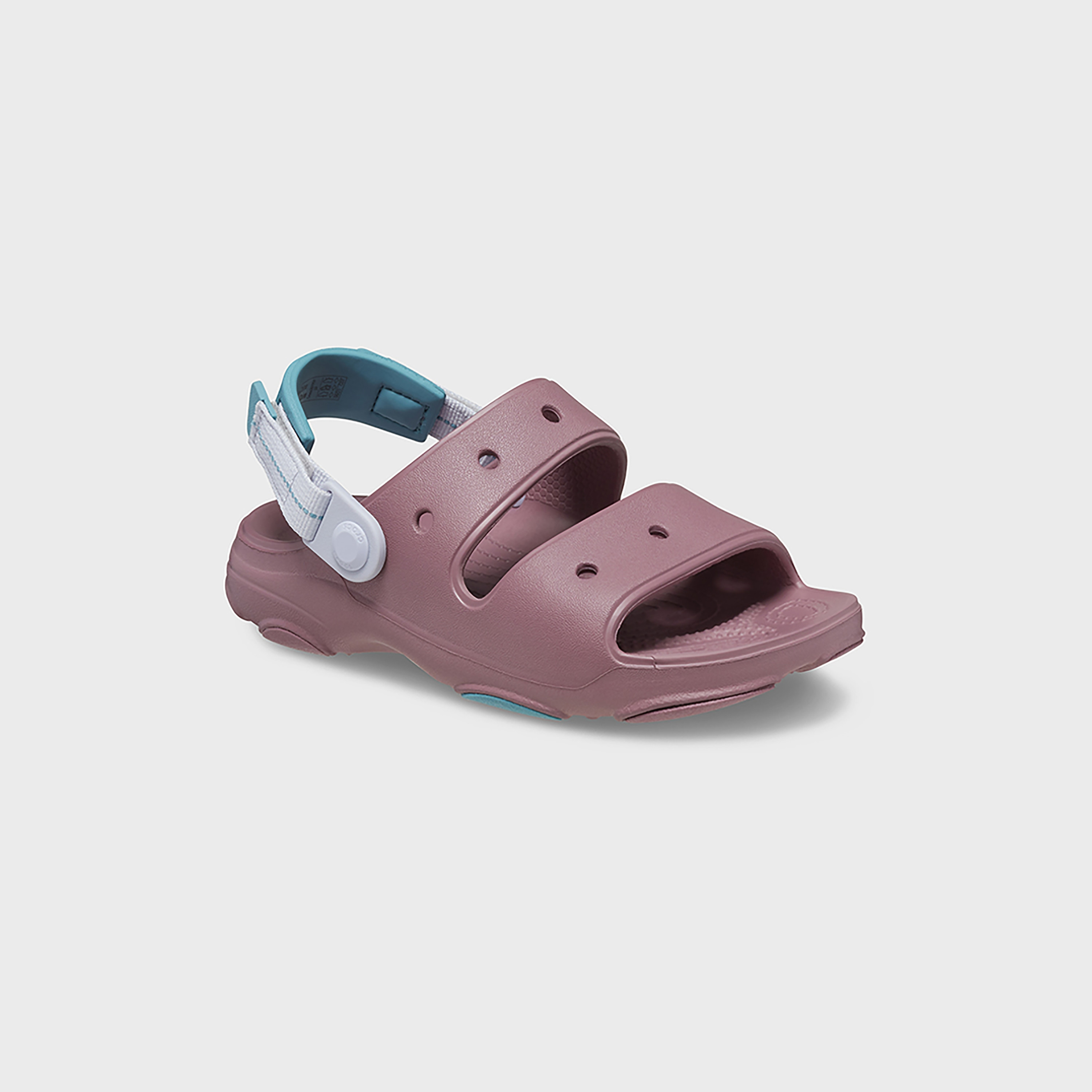 صندل كلاسيكي من كروكس للأطفال بتفاصيل مقصوصة لجميع التضاريس مع إغلاق فيلكرو-girls-shoes-sandals-image-20