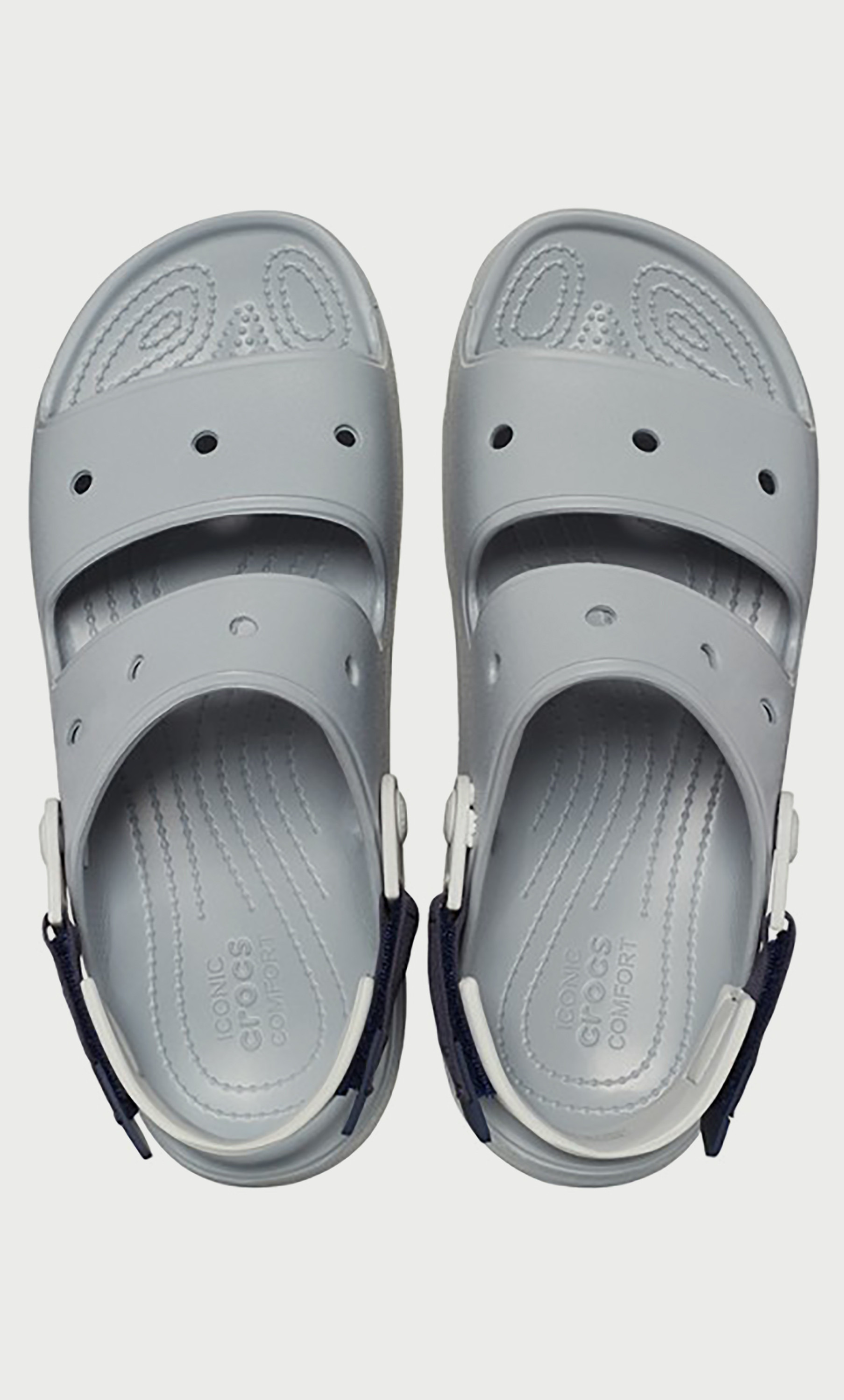 صندل كروكس للجنسين بتفاصيل مقصوصة لجميع التضاريس مع إغلاق فيلكرو-women-shoes-sandals-flats-image-5
