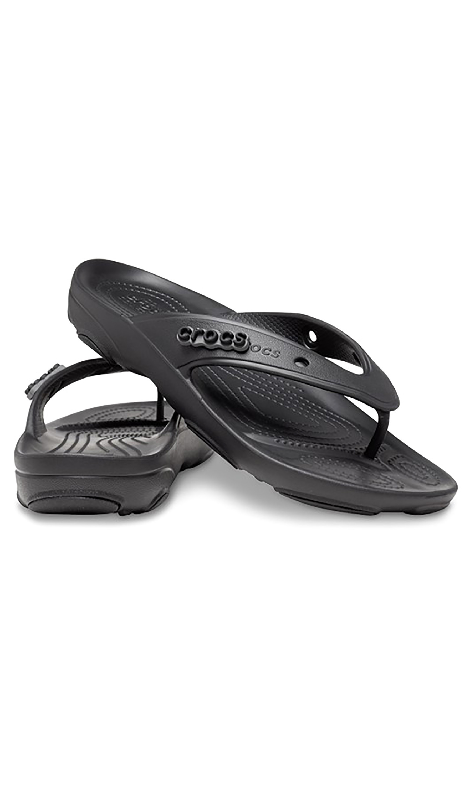Crocs Unisex Black All Terrain Flip Flops-men-shoes-flipflopsandslides-image-1