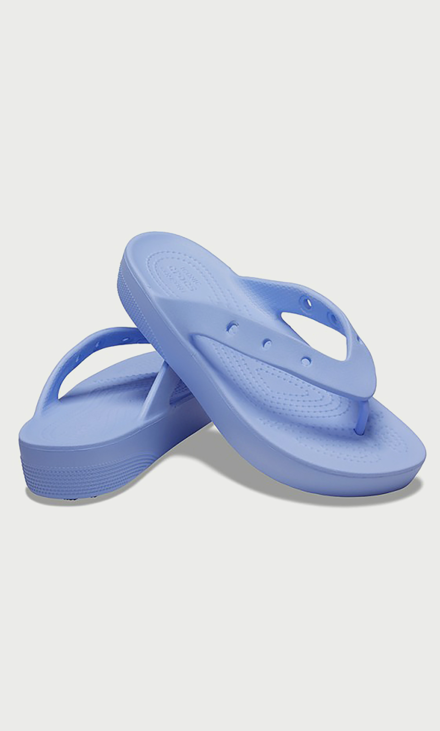 شبشب فليب فلوب كروكس كلاسيكي بنعل سميك للنساء مع مزين بفتحة-women-shoes-sandals-flats-image-1