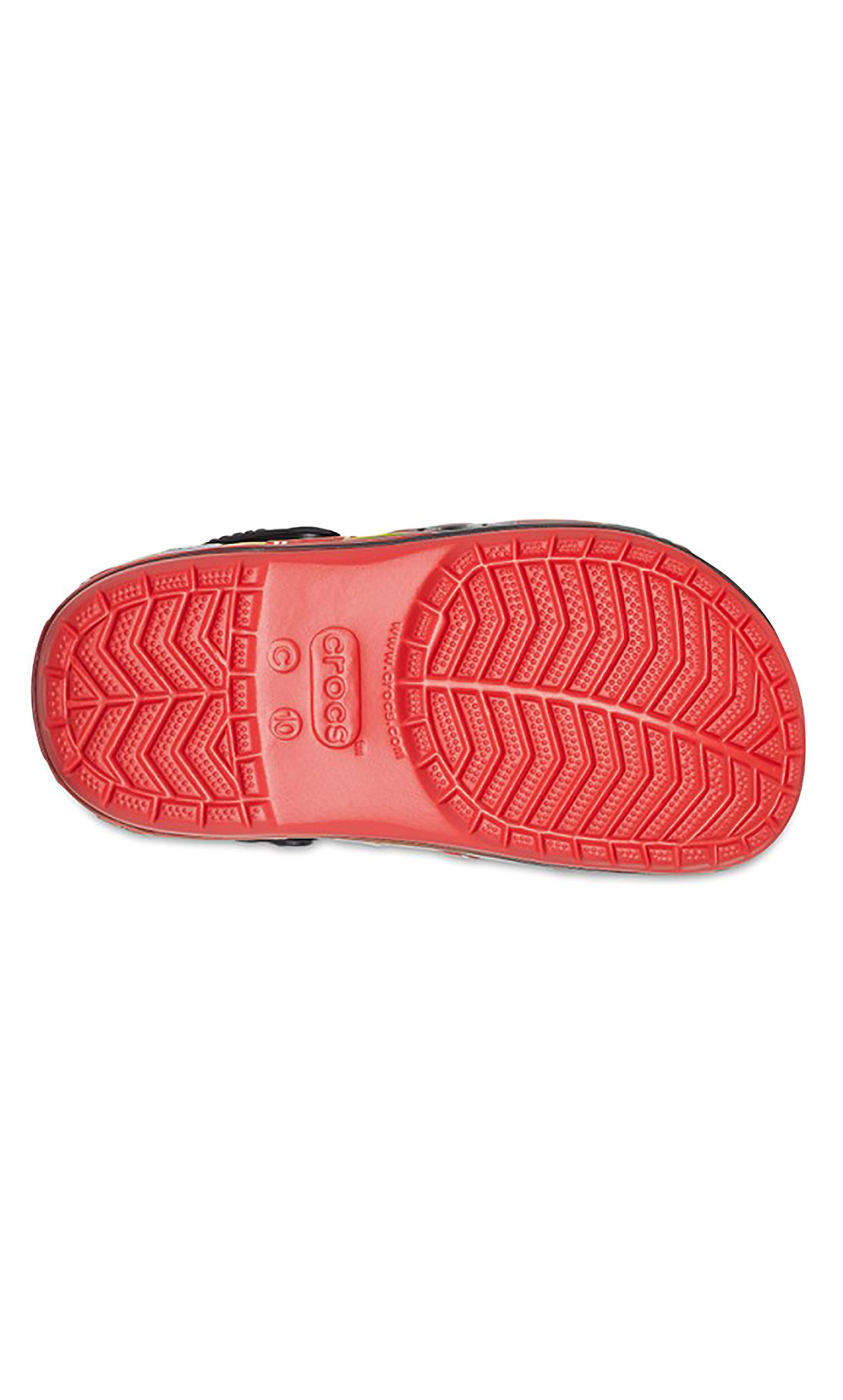 قباقيب كروكس للاطفال باللون الأحمر من كروكس ذات فتحات مع سوار أضواء فانلاب-boys-shoes-sandals-image-6