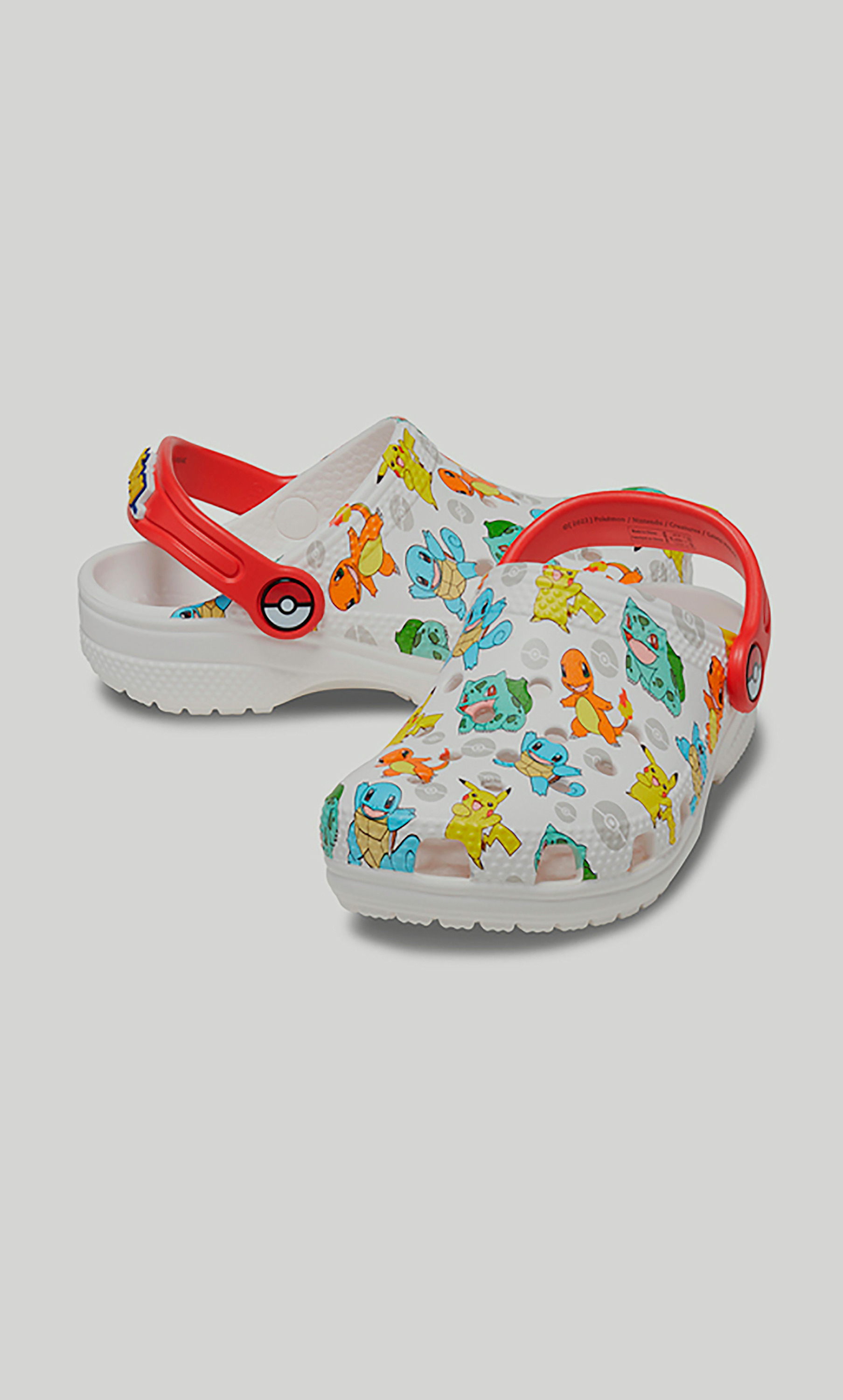 صندل كلوج كلاسيكي بتصميم بوكيمون للاطفال من كروكس مع حزام خلفي  207739-94S-boys-shoes-sandals-image-1