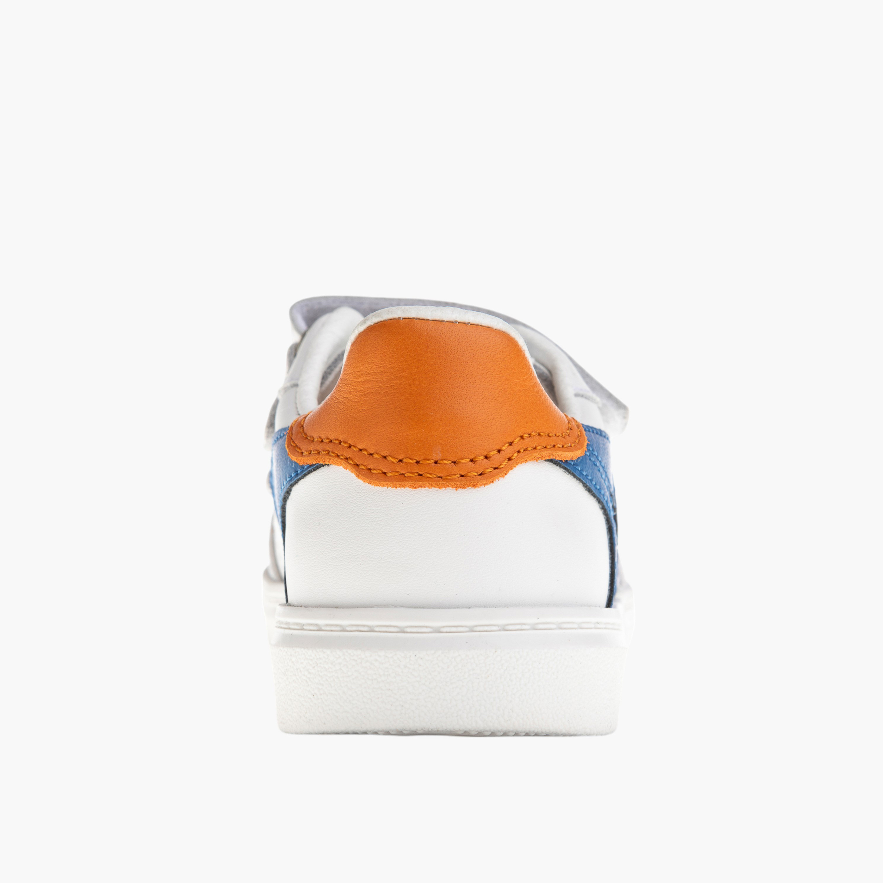 Pablosky Kids' Textured Sneakers with Hook and Loop Closure-boys-shoes-schoolshoes-image-3