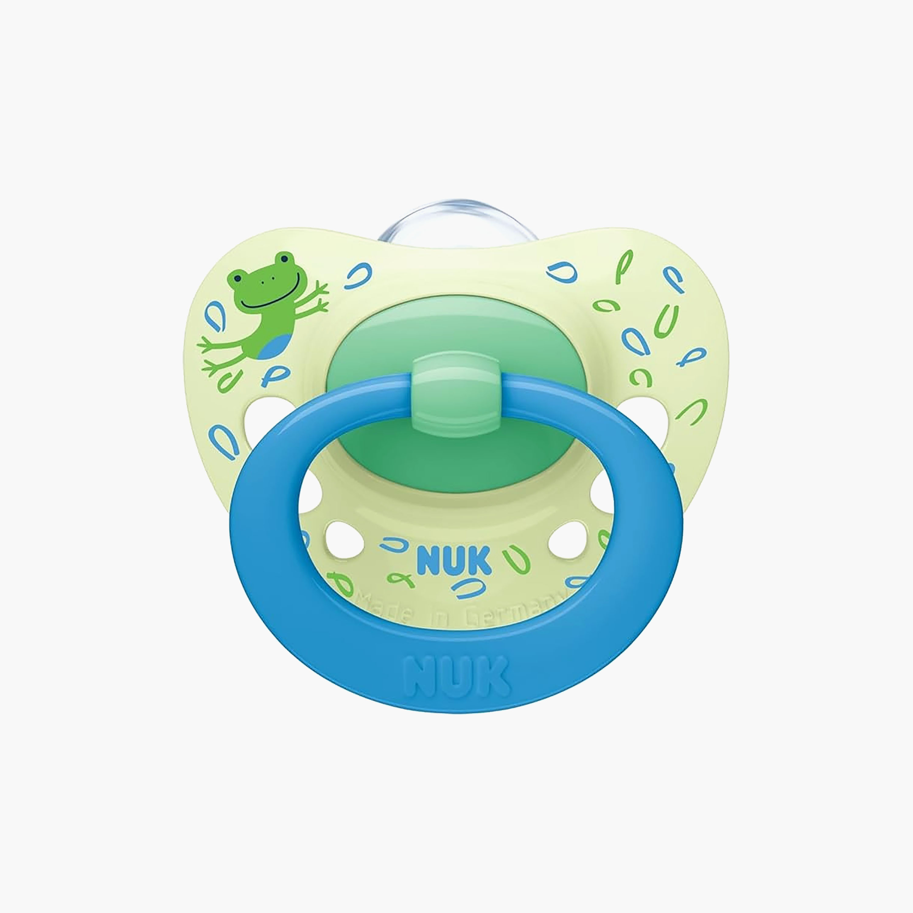 لهاية سيليكون سيجنتشر خالية من BPA من نوك - أخضر وأزرق-baby-feeding-pacifiers-image-1