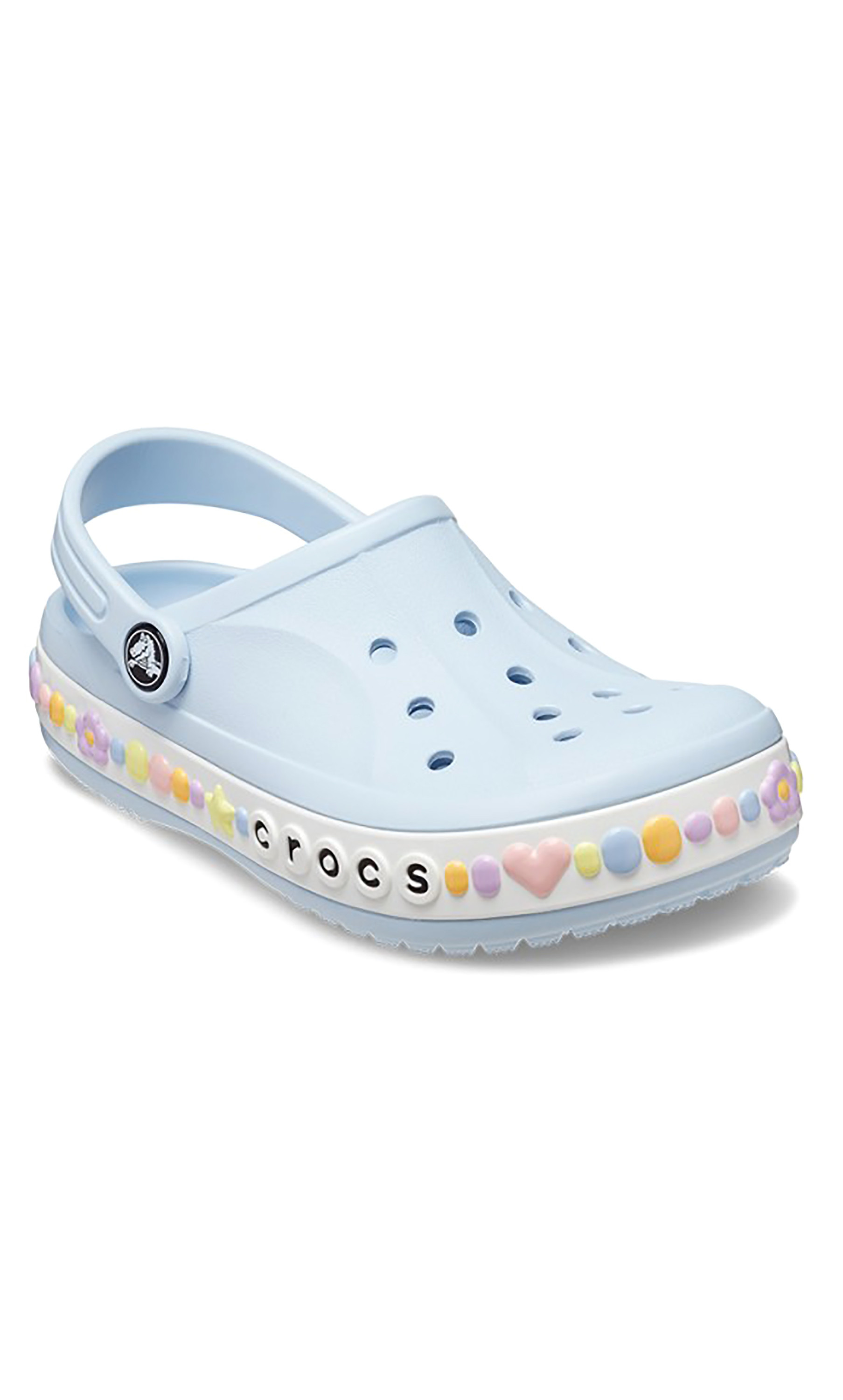 قبقاب كروكس أزرق مزين بفتحات للأطفال مع سوار سحر-girls-shoes-sandals-image-4
