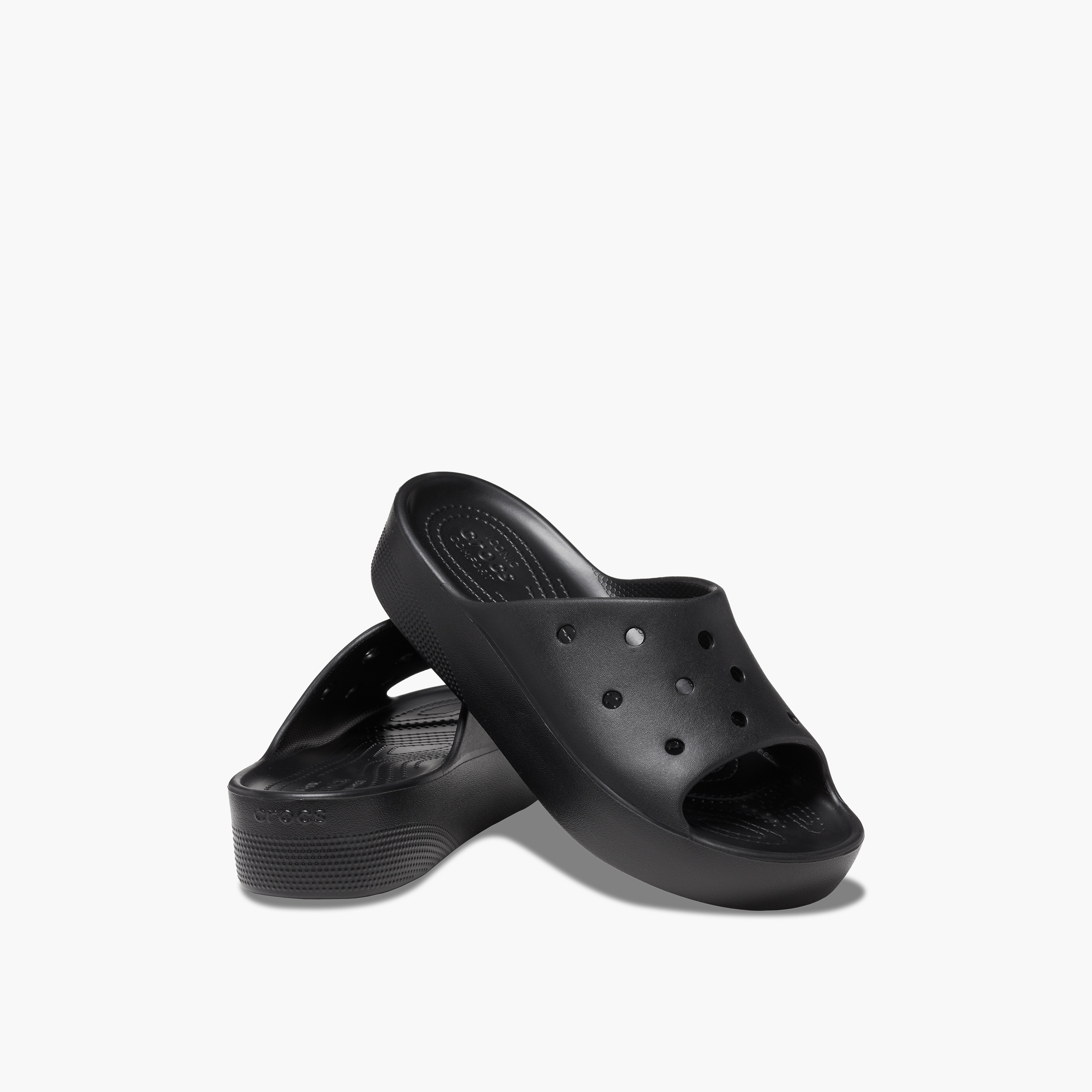 Crocs Women's Slip On Classic Platform Slide Slippers | 208180-001-men-shoes-flipflopsandslides-image-1