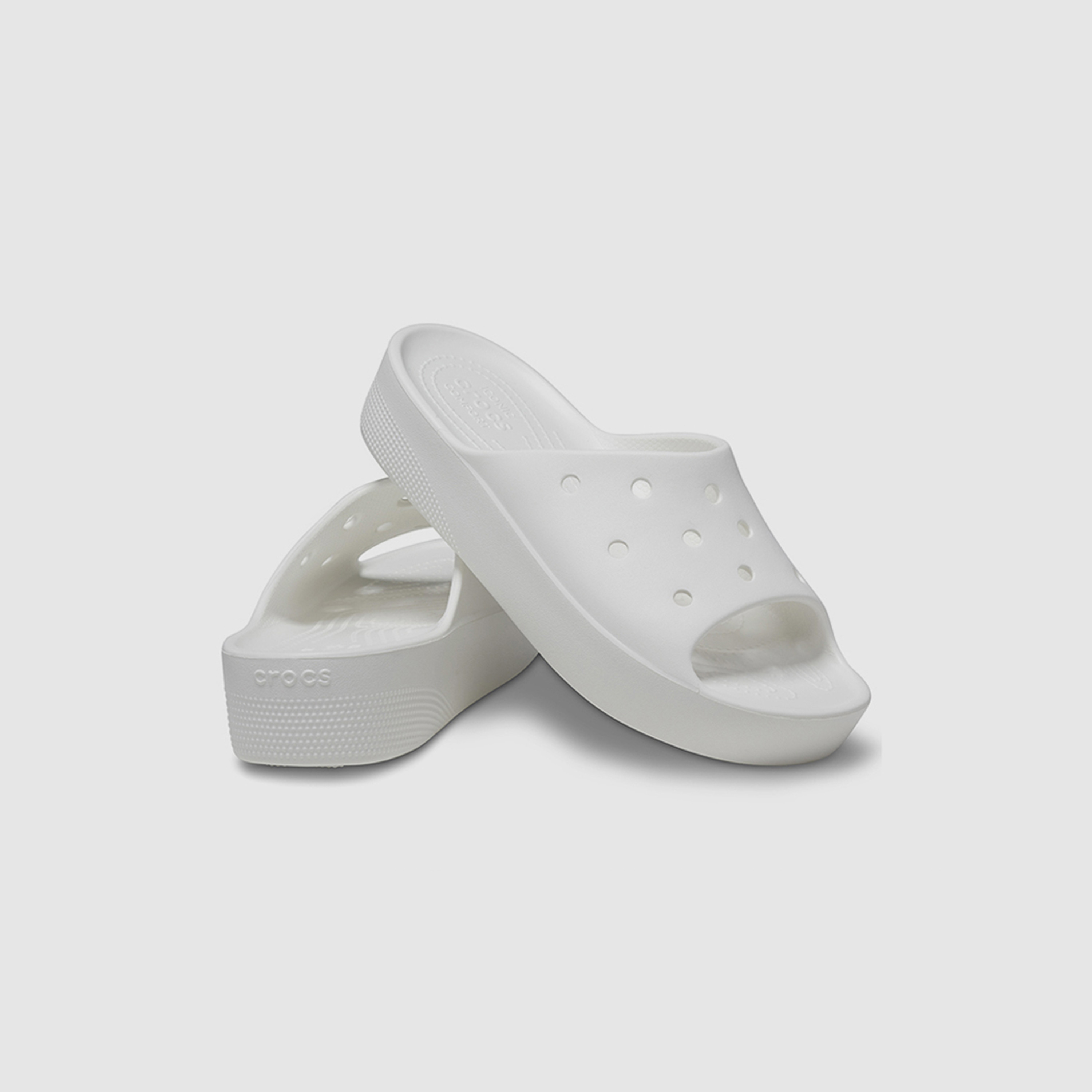 Crocs Classic Platform Women Cut Out Detail Slides-women-shoes-sandals-flats-image-1