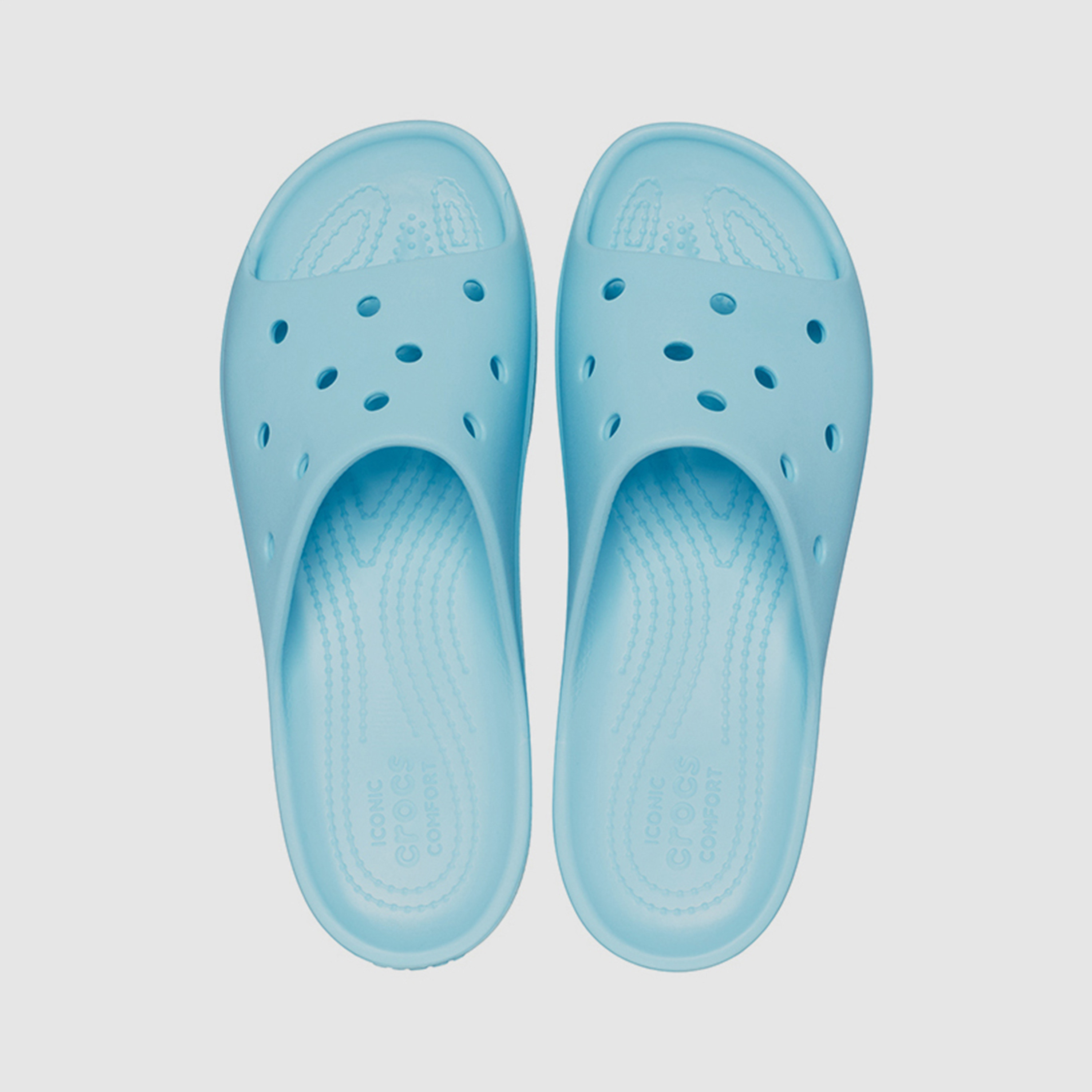  سلايدس كروكس كلاسيكي نسائي ذو بلاتفورم مع مزين بفتحات-women-shoes-sandals-flats-image-11