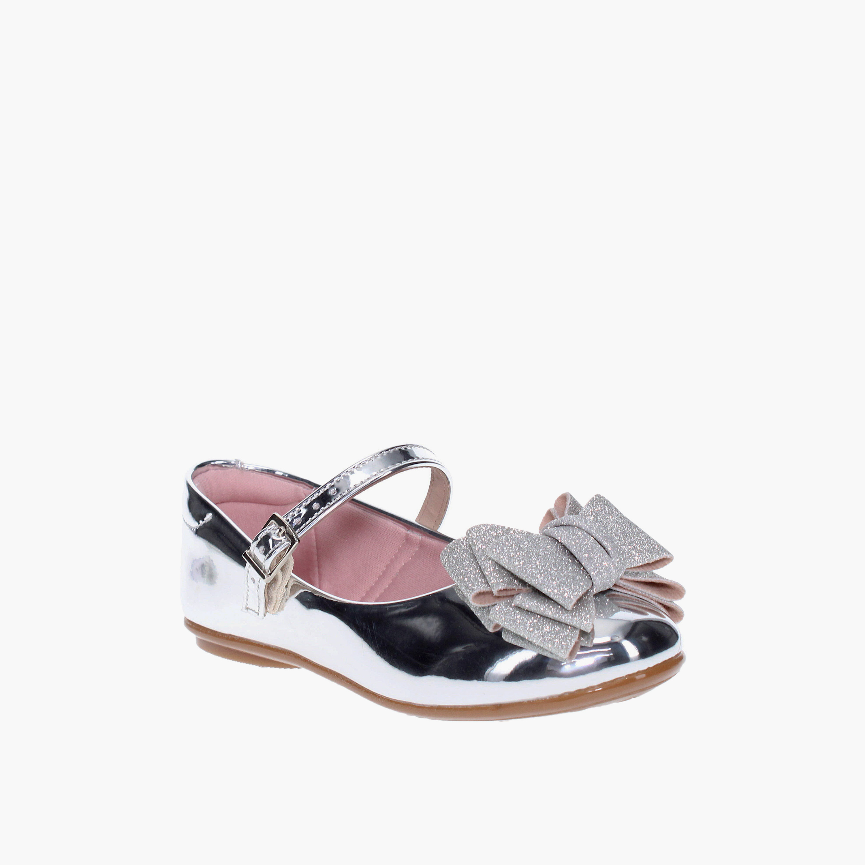 Molekinha by Geoomnii Girl's Buckle Round Toe Ballerinas | 2083-1122-11808-41        -girls-shoes-ballerinas-image-1