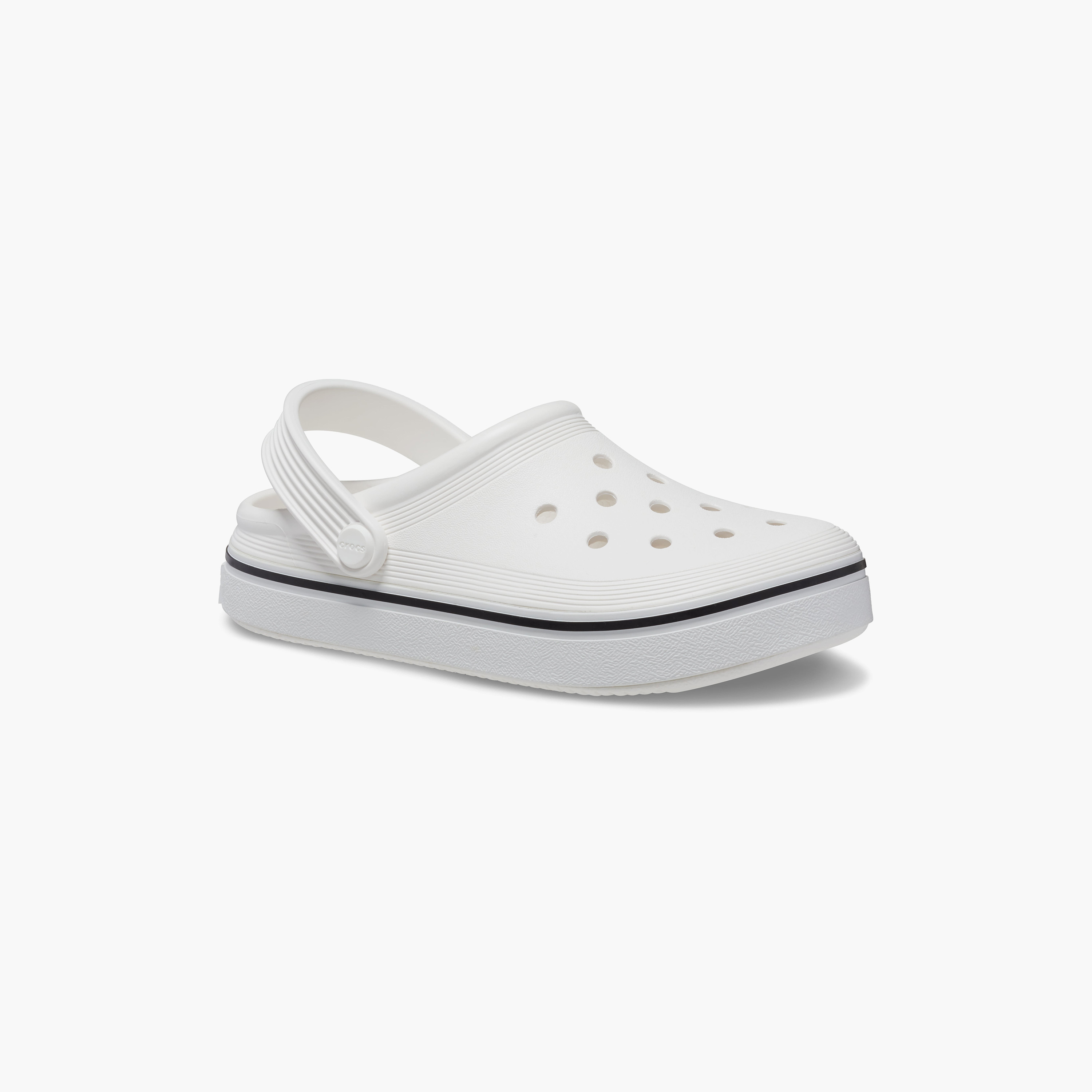  208477-100 | قبقاب ذو اوف كورت من كروكس للأطفال مزين بفتحات مع حزام خلفي-girls-shoes-sandals-image-2