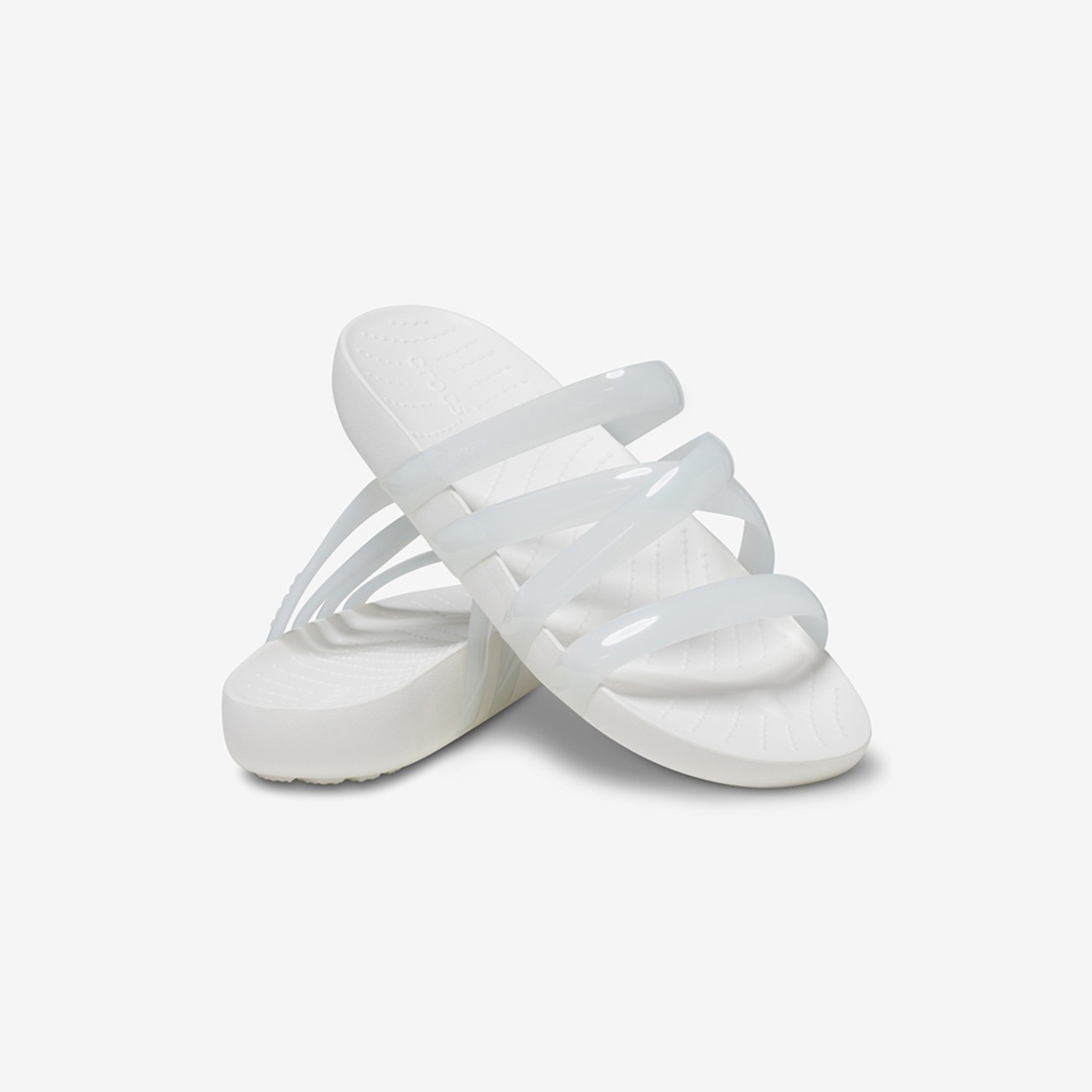  سلايد صندل نسائي من كروكس ذو سبلاش جلوسي سترابي-women-shoes-sandals-flats-image-1