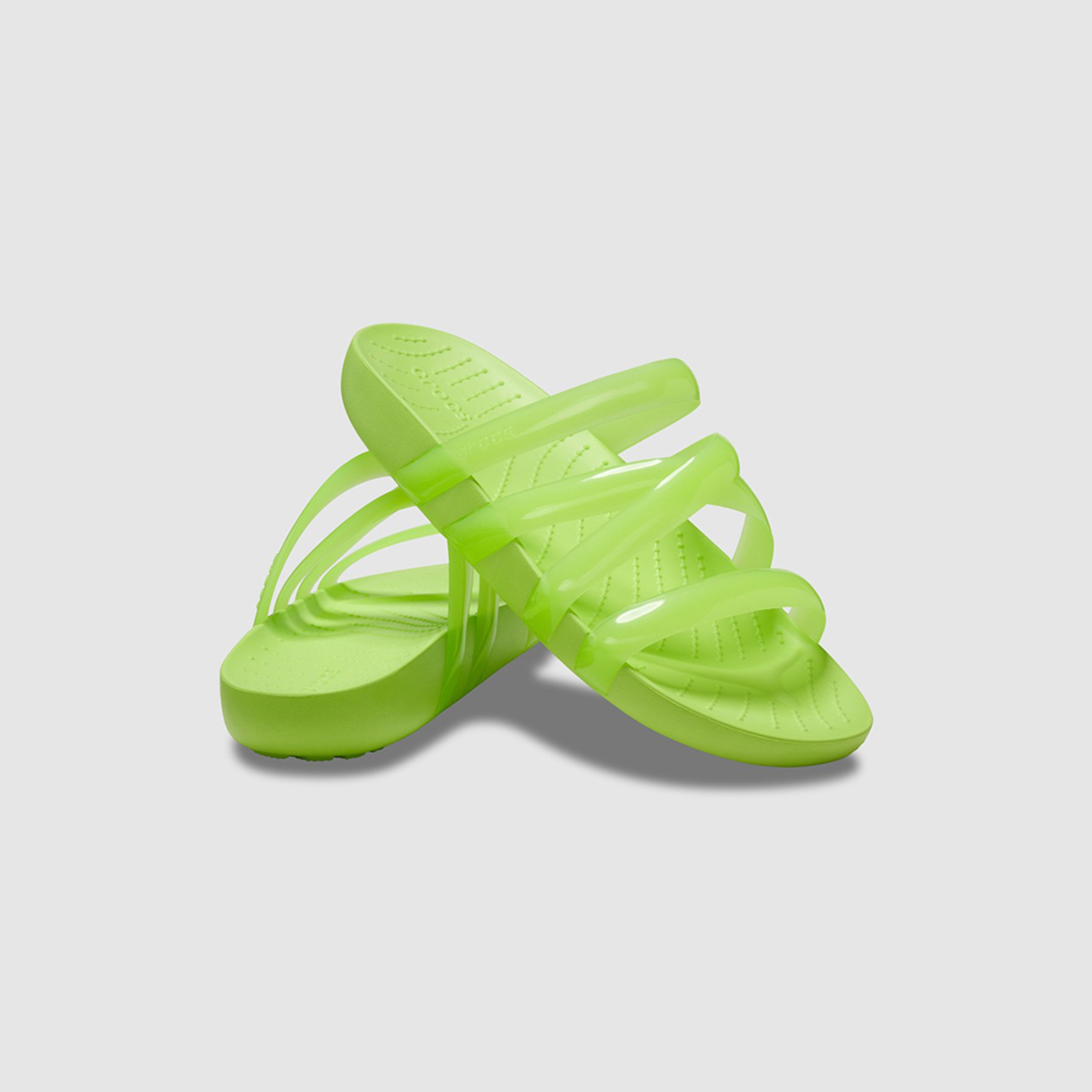  سلايد صندل نسائي من كروكس ذو سبلاش جلوسي سترابي-women-shoes-sandals-flats-image-7