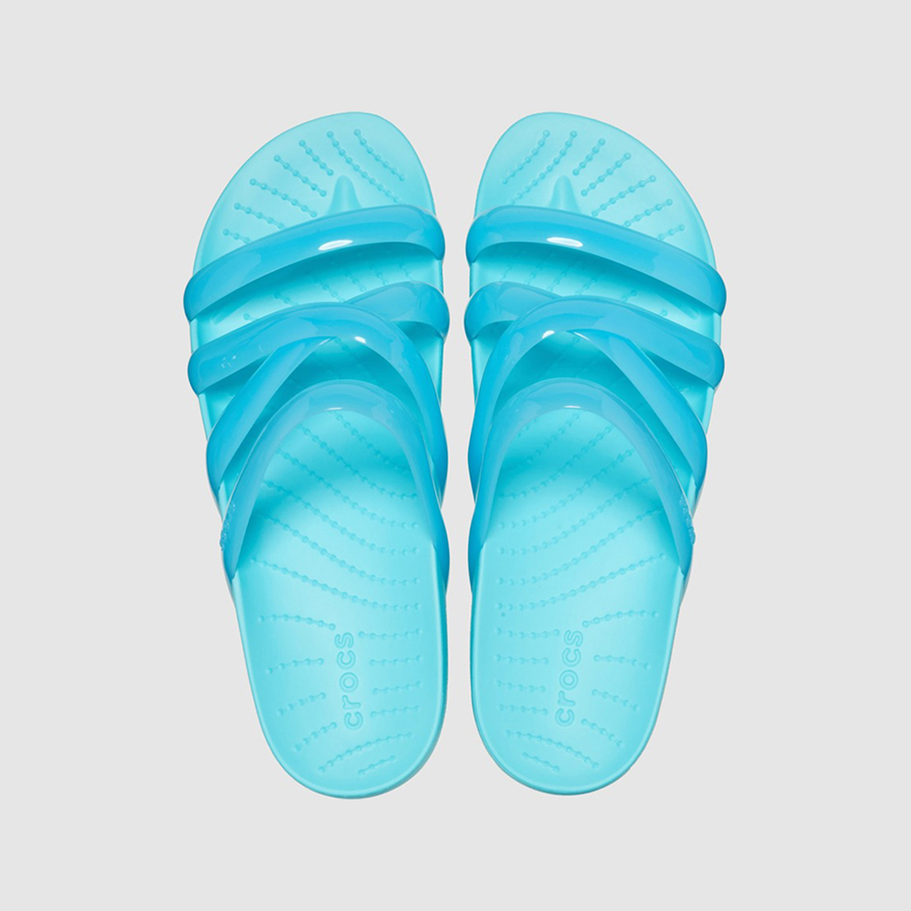  سلايد صندل نسائي من كروكس ذو سبلاش جلوسي سترابي-women-shoes-sandals-flats-image-17