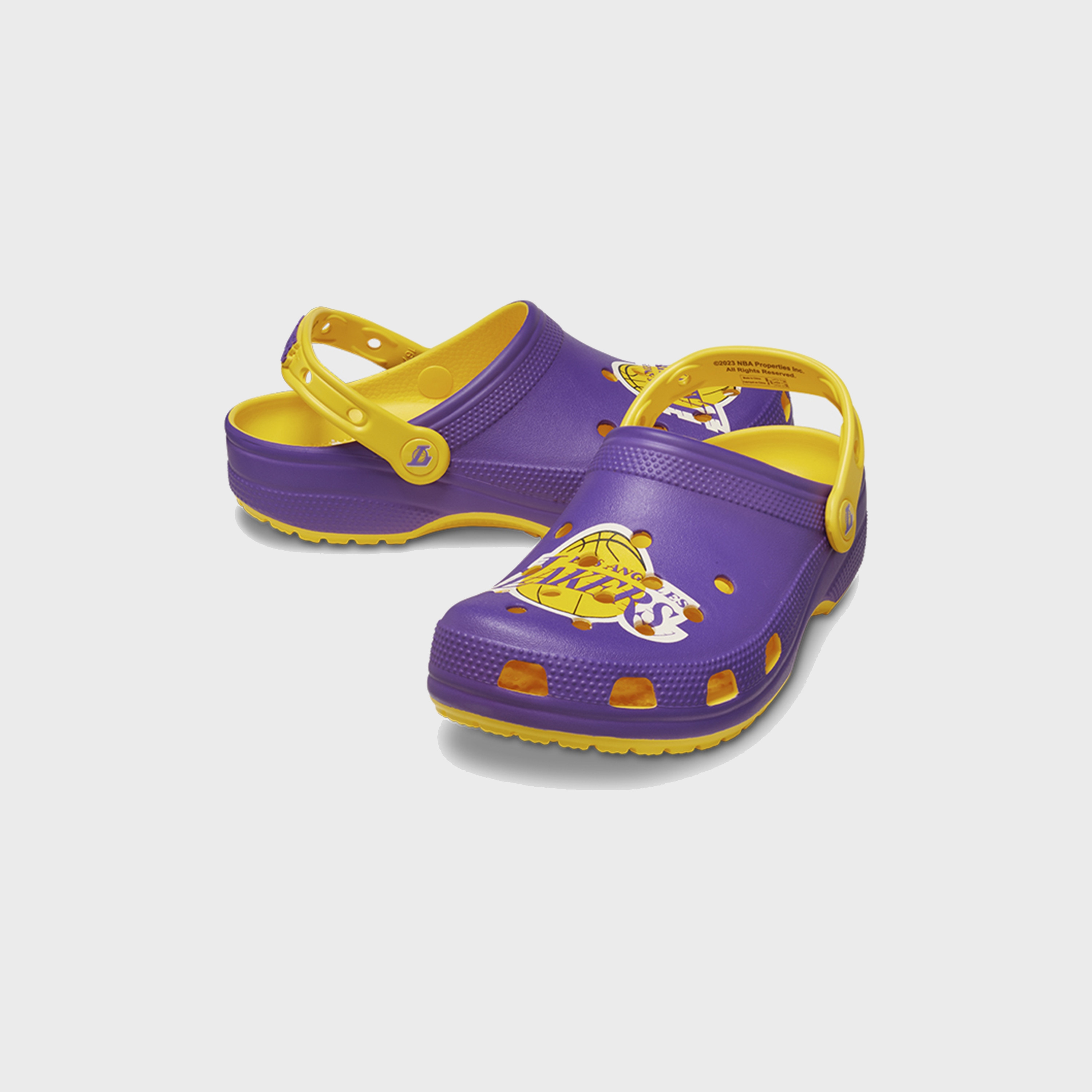 Crocs Unisex Slip On NBA Los Angeles Lakers Classic Clogs 208650 75Y