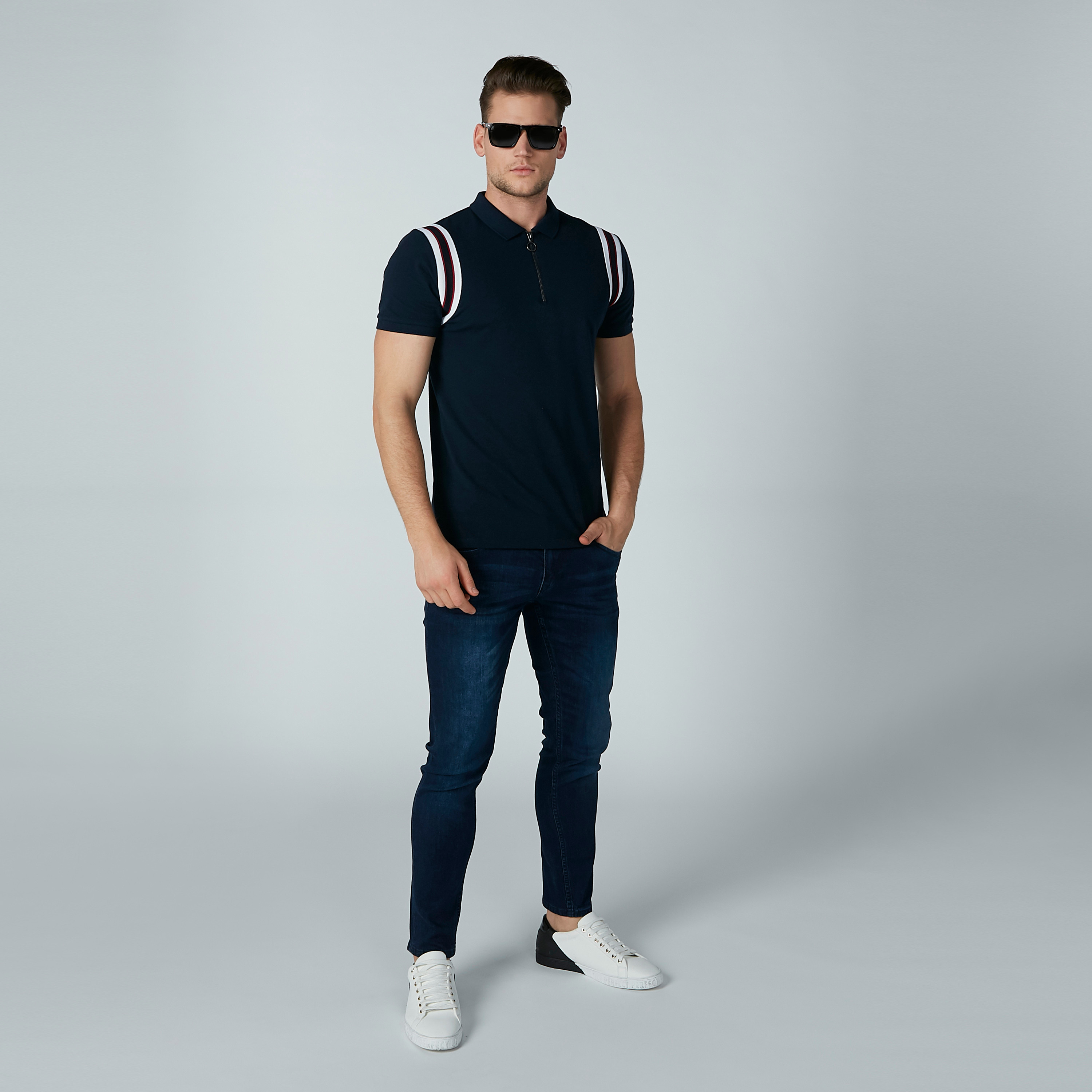 Iconic Solid Jeans with Pocket Detail and Zip Fly Closure-men-clothing-jeans-image-2