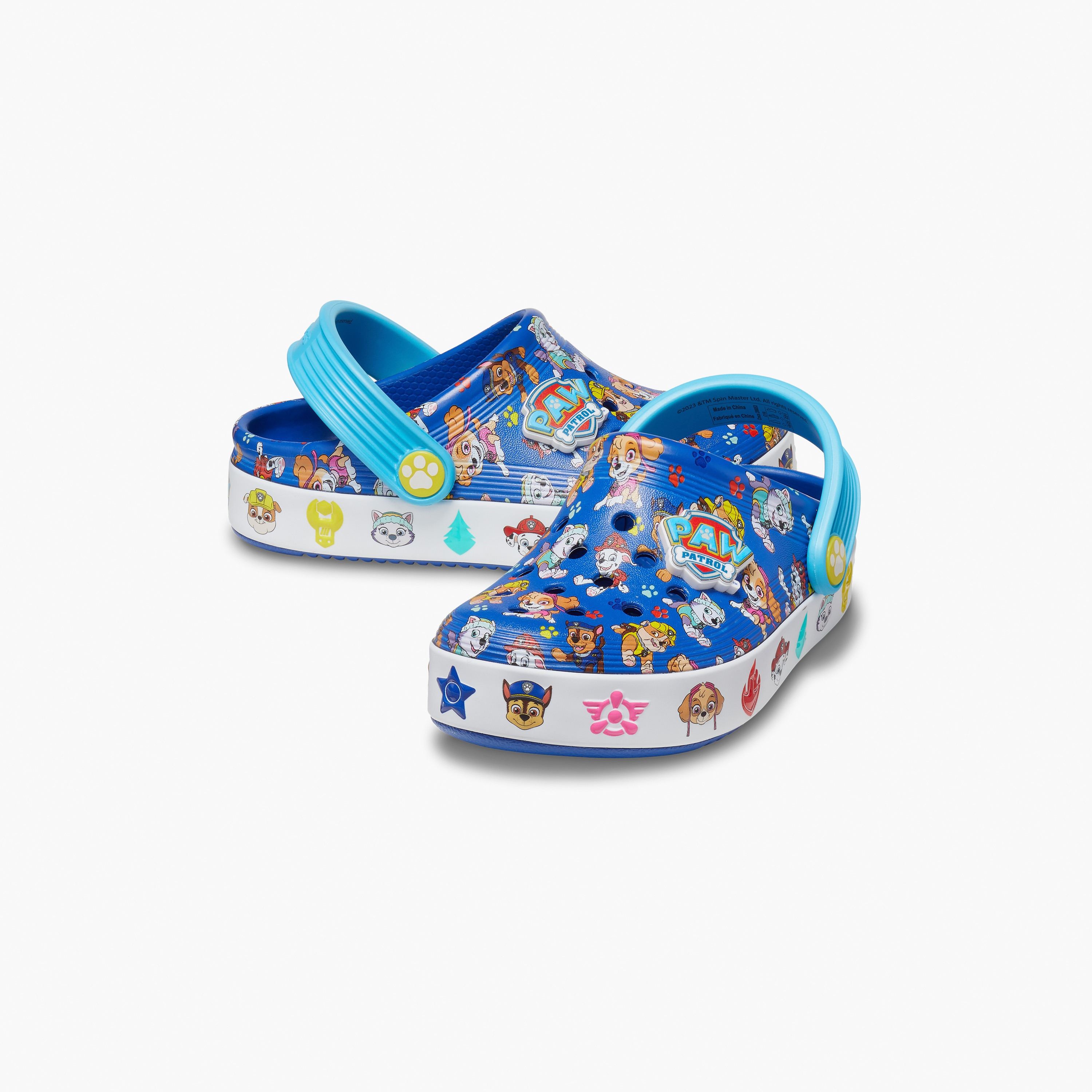 قباقيب كروكس للأطفال ذو سليب أون باو باترول أوف كورت | 208853-425-girls-shoes-sandals-image-1