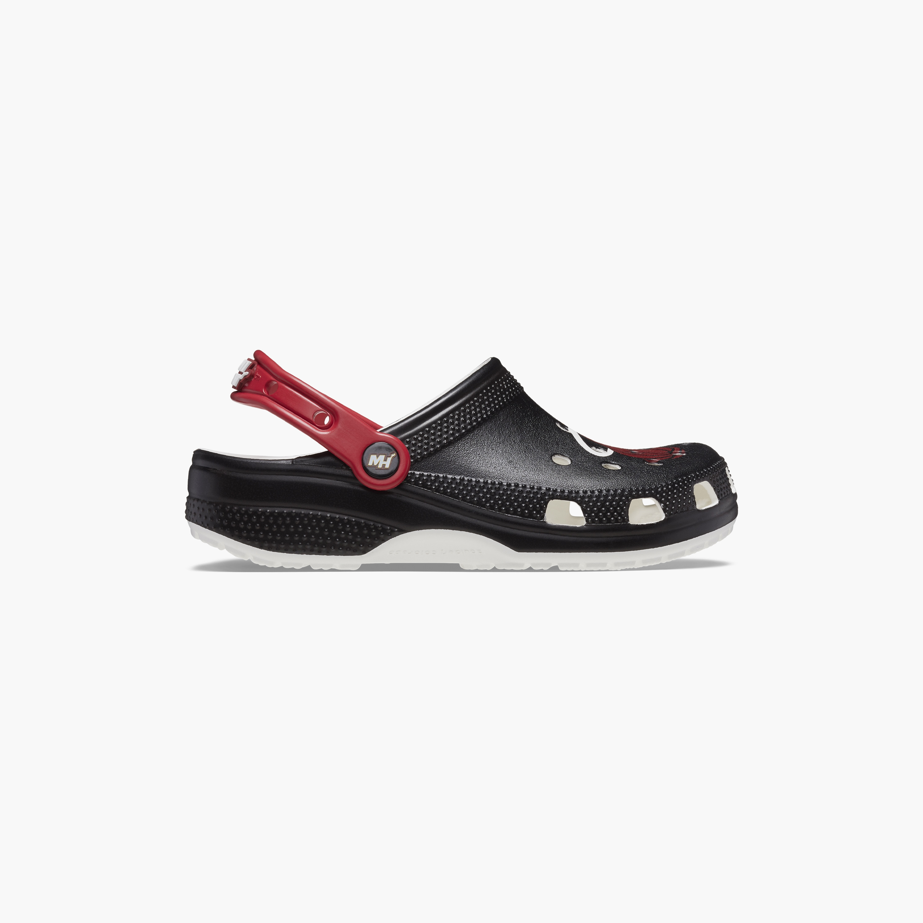 قباقيب كلاسيكية من كروكس ذو سليب أون إن بي إيه ميامي هيت للجنسين | 208861-001-women-shoes-sandals-flats-image-5