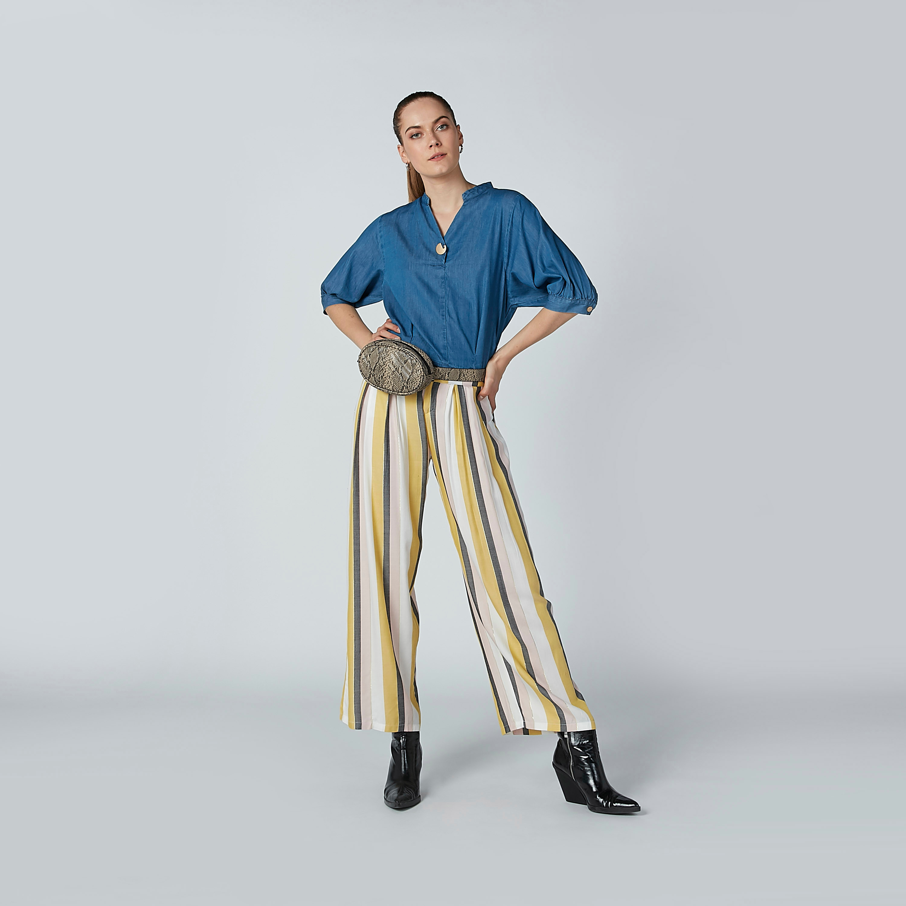 Iconic Striped Wide-Fit Palazzo Pants-women-clothing-bottoms-trousers-image-2