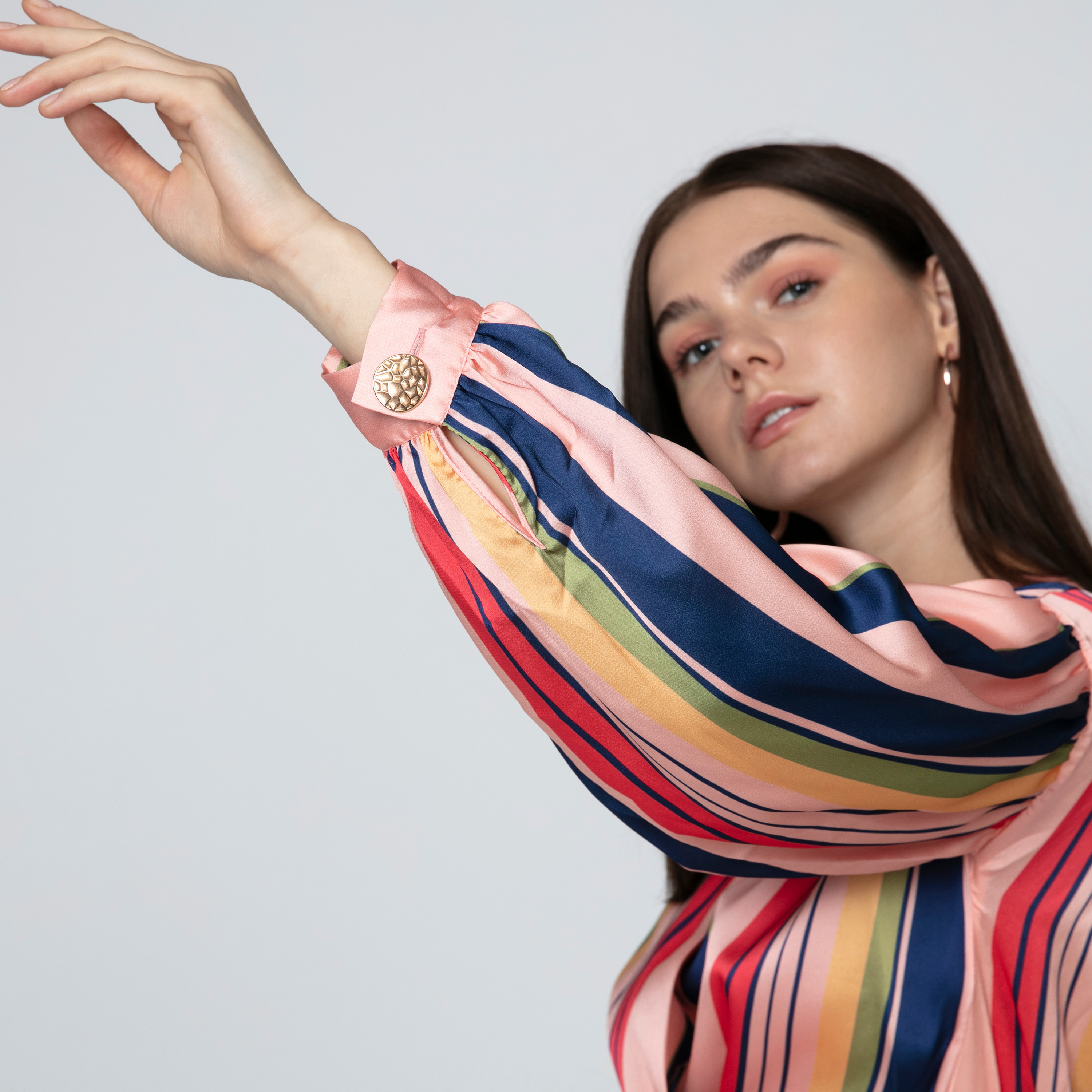 Iconic Striped Top with V-neck and Tie Ups-women-clothing-shirtsandblouses-blouses-image-5