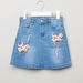 Iconic Embellished Denim Skirt with Pocket Detail-Skirts-thumbnail-0