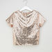 Iconic Sequinned Boxy Top with Short Sleeves-T Shirts-thumbnail-2